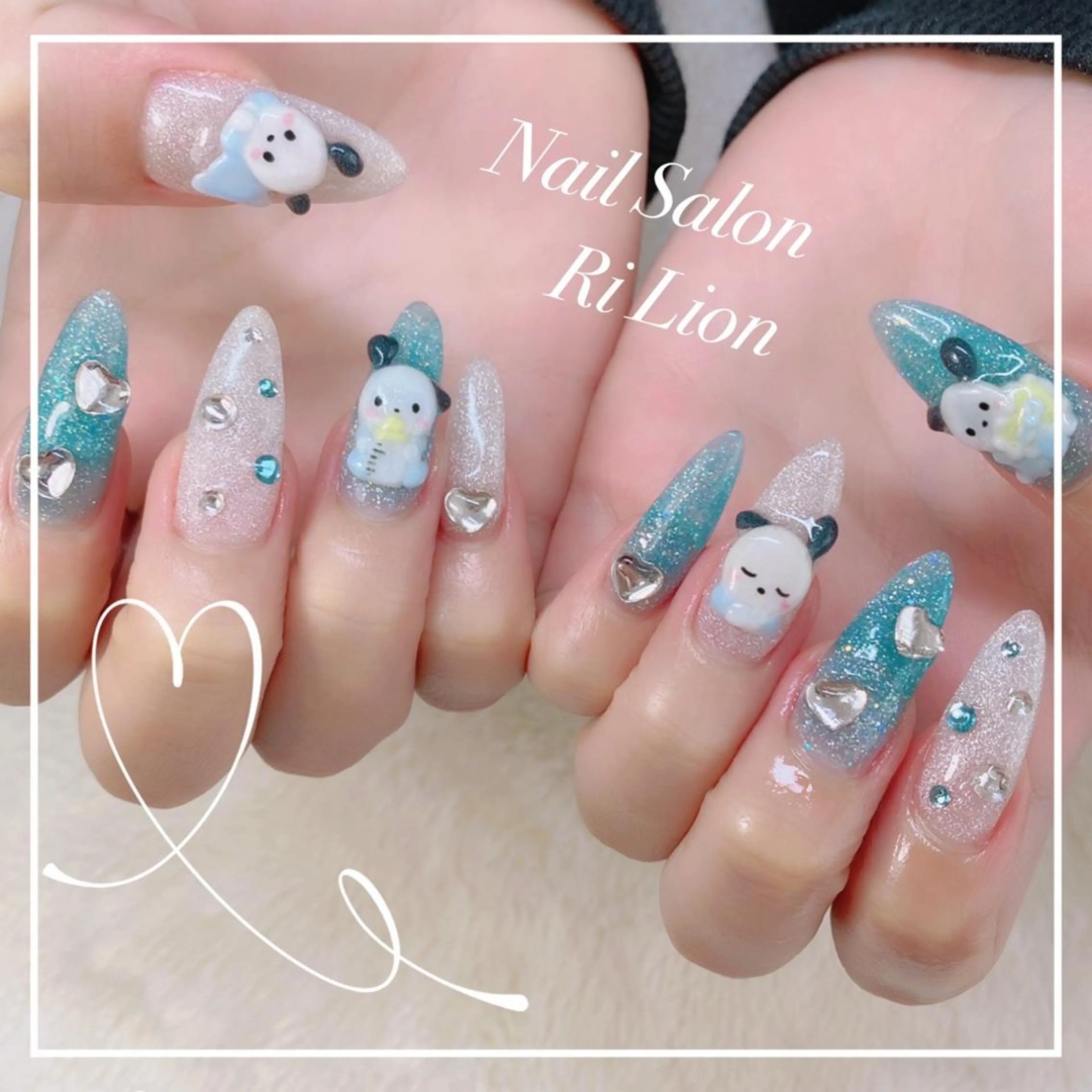 ネイル ハンドネイル RiLion💗 Risa🦋💜のネイルデザイン