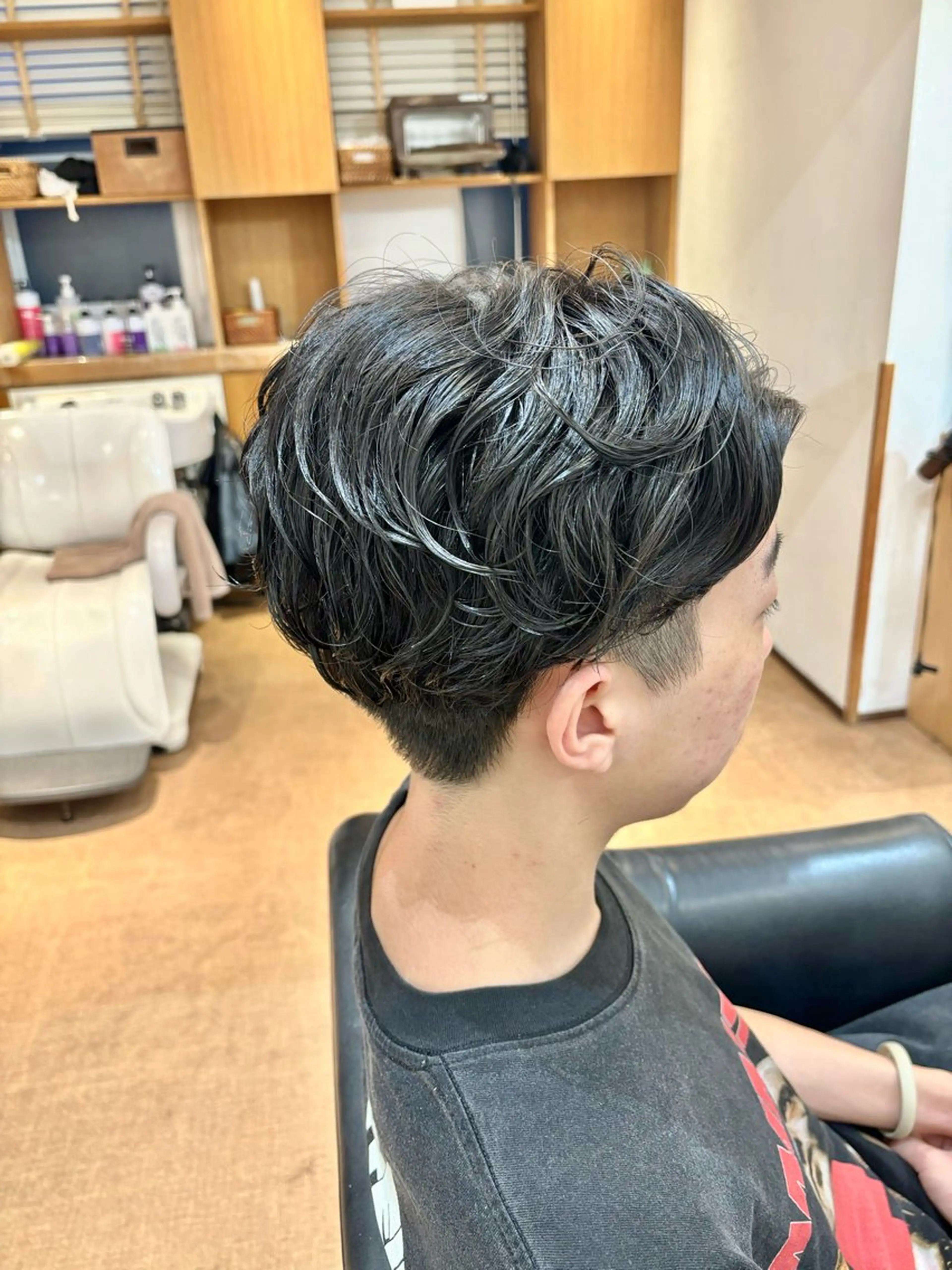 ショート パーマ メンズ メンズパーマ ボブ ショートヘア 縮毛矯正 カット パーマ 秋山知穂🌸縮毛矯正 ショートお任せ🌸のヘアスタイル