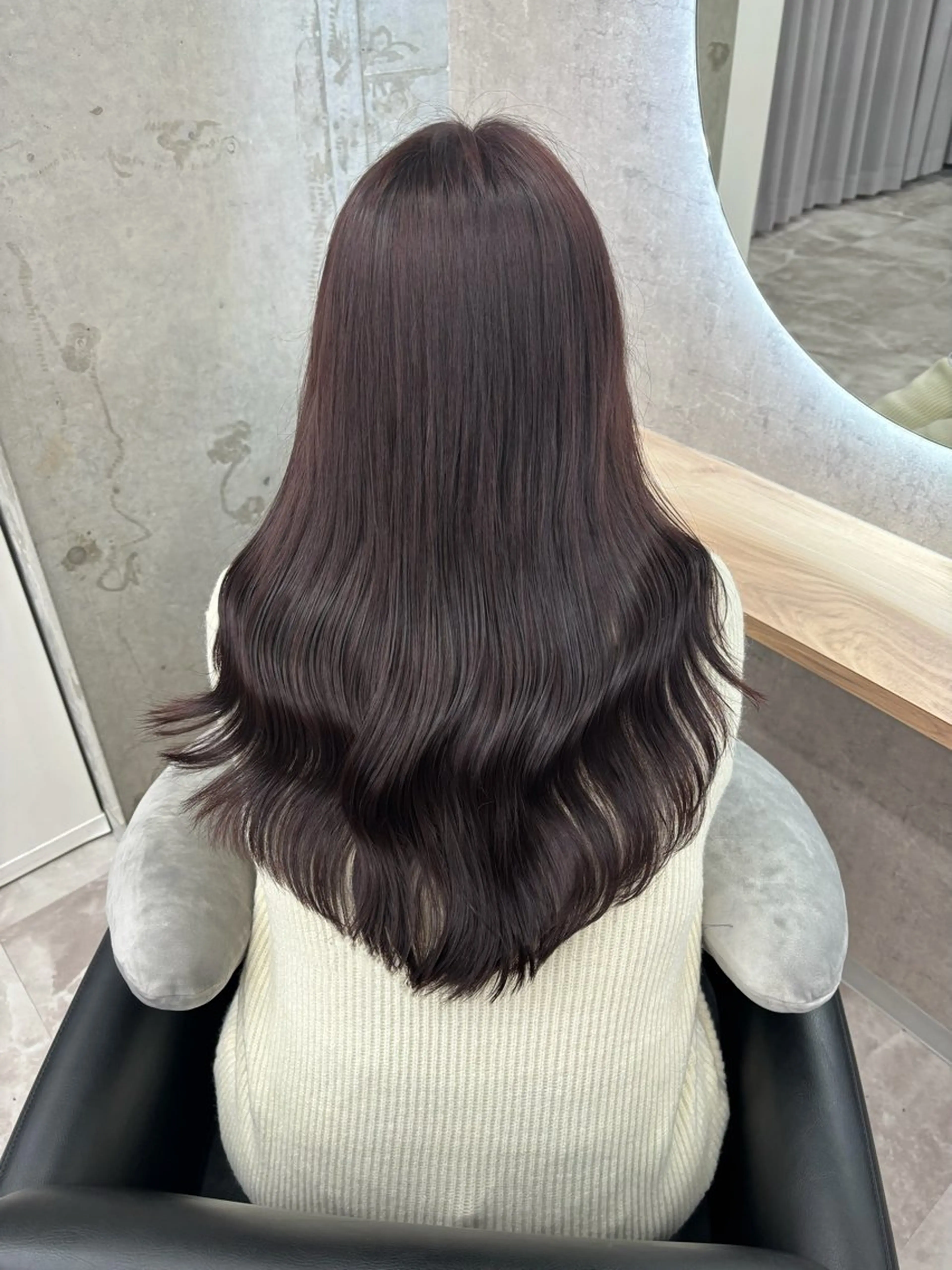 ロング カラー ヘアアレンジ ラベンダーカラー ピンクカラー ピンクラベンダー 苗代萌/ぷるツヤ髪 🫧／レイヤーカットのヘアスタイル