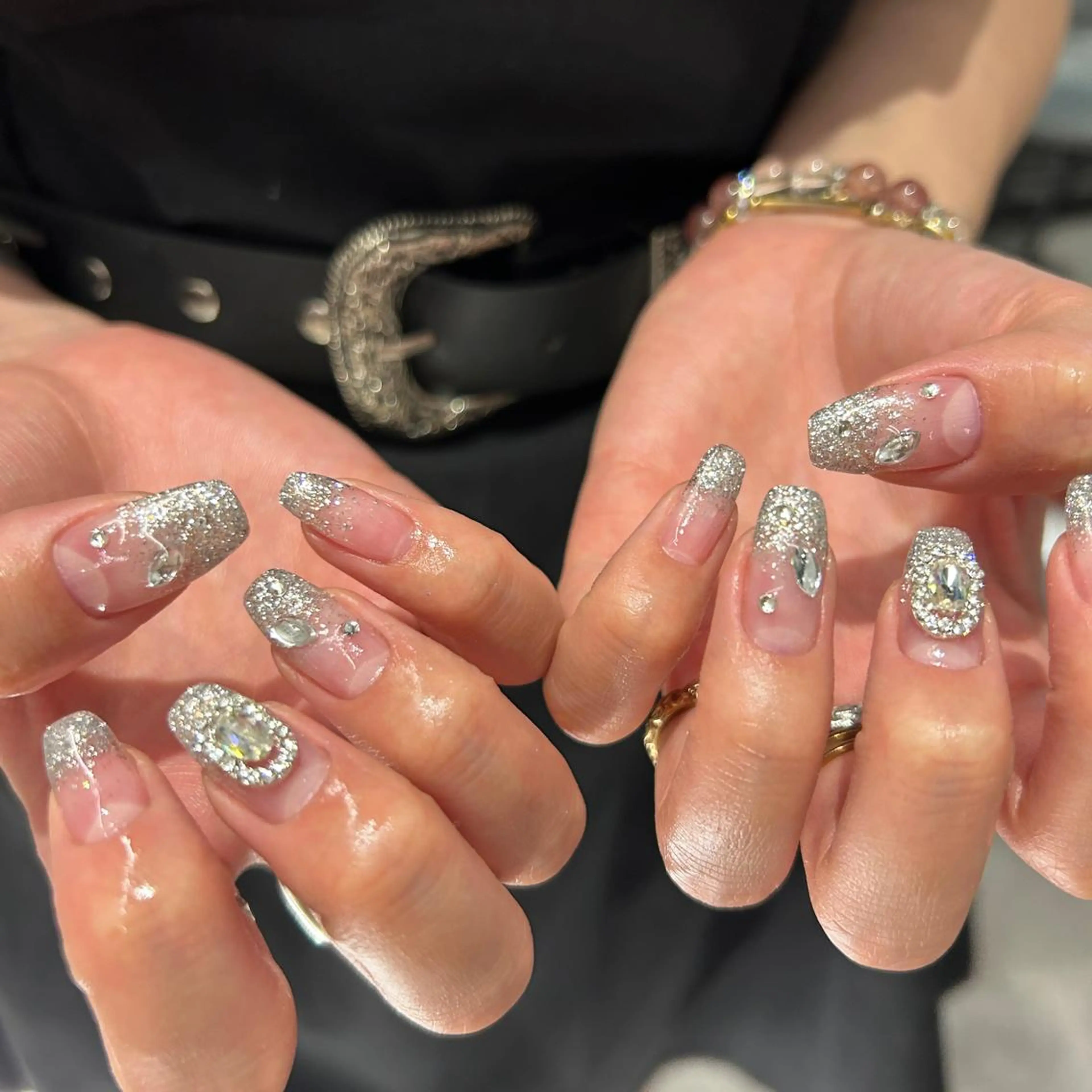 ネイル グラデーション ラメ(グリッター) ラメグラデーション ハンドネイル sayaka 🩰のネイルデザイン