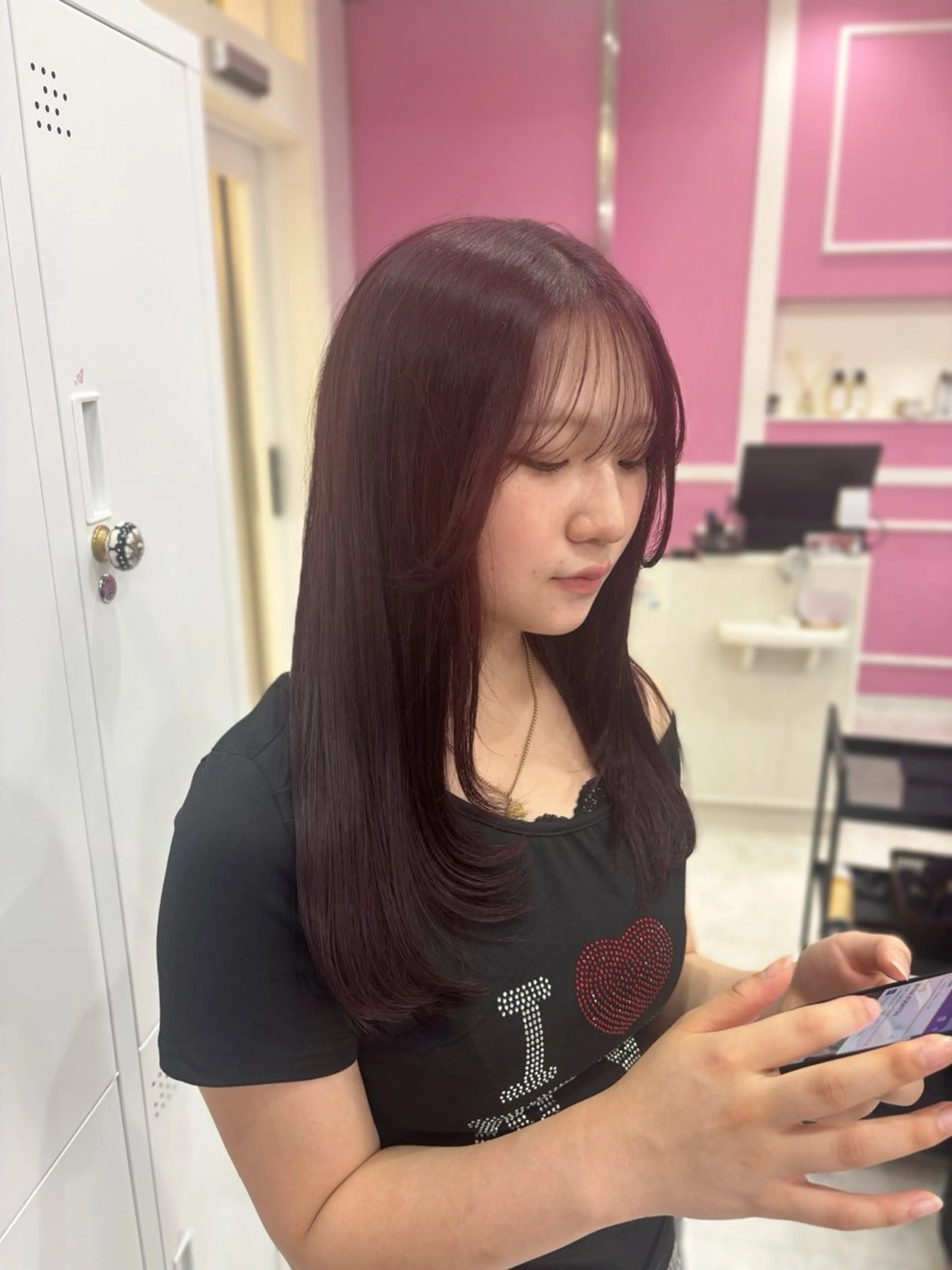 ロング カラー ヘアカラー トリートメント 伊藤 綾のヘアスタイル