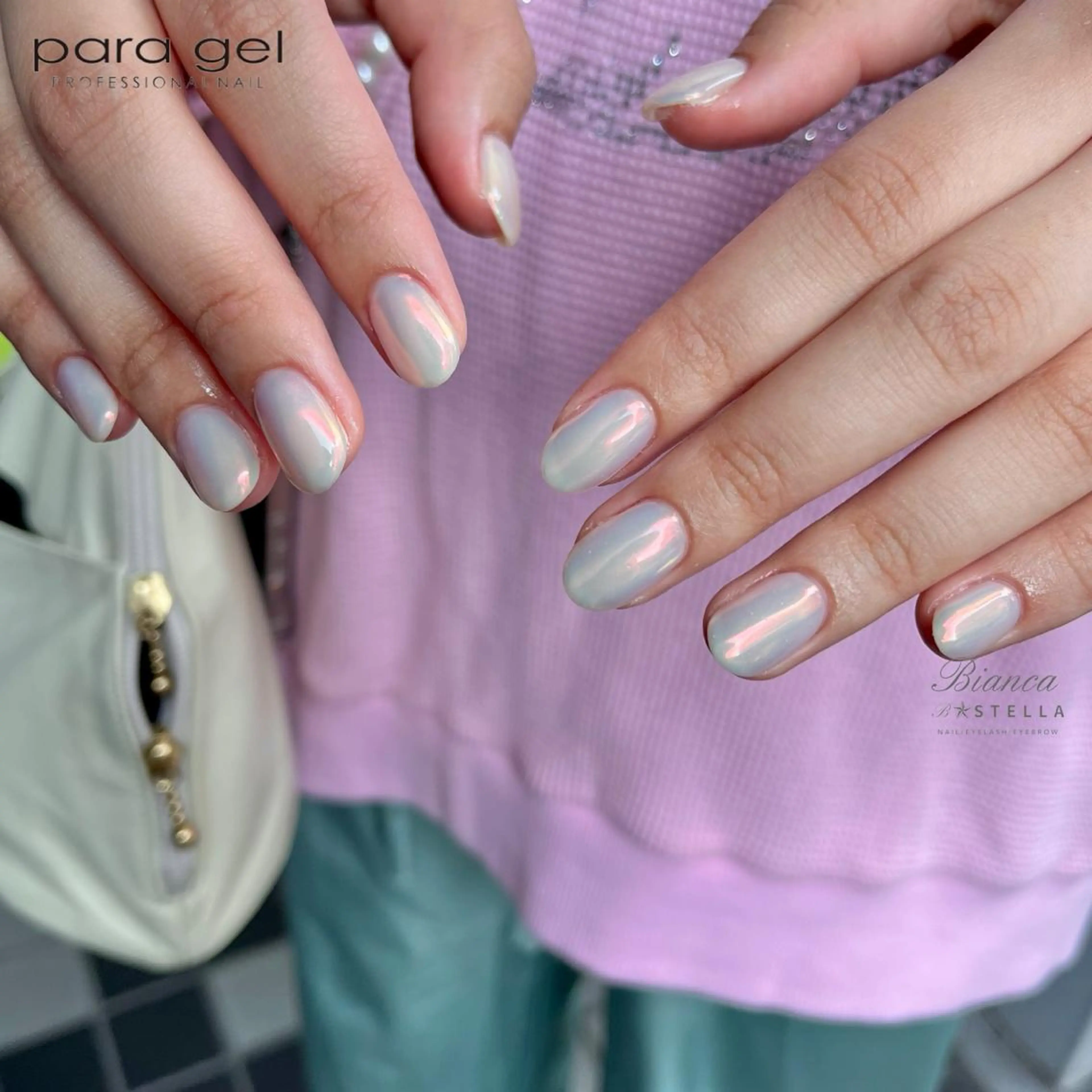 ネイル オーロラネイル ハンドネイル Mojyam nail所属・松本 実咲のネイルデザイン