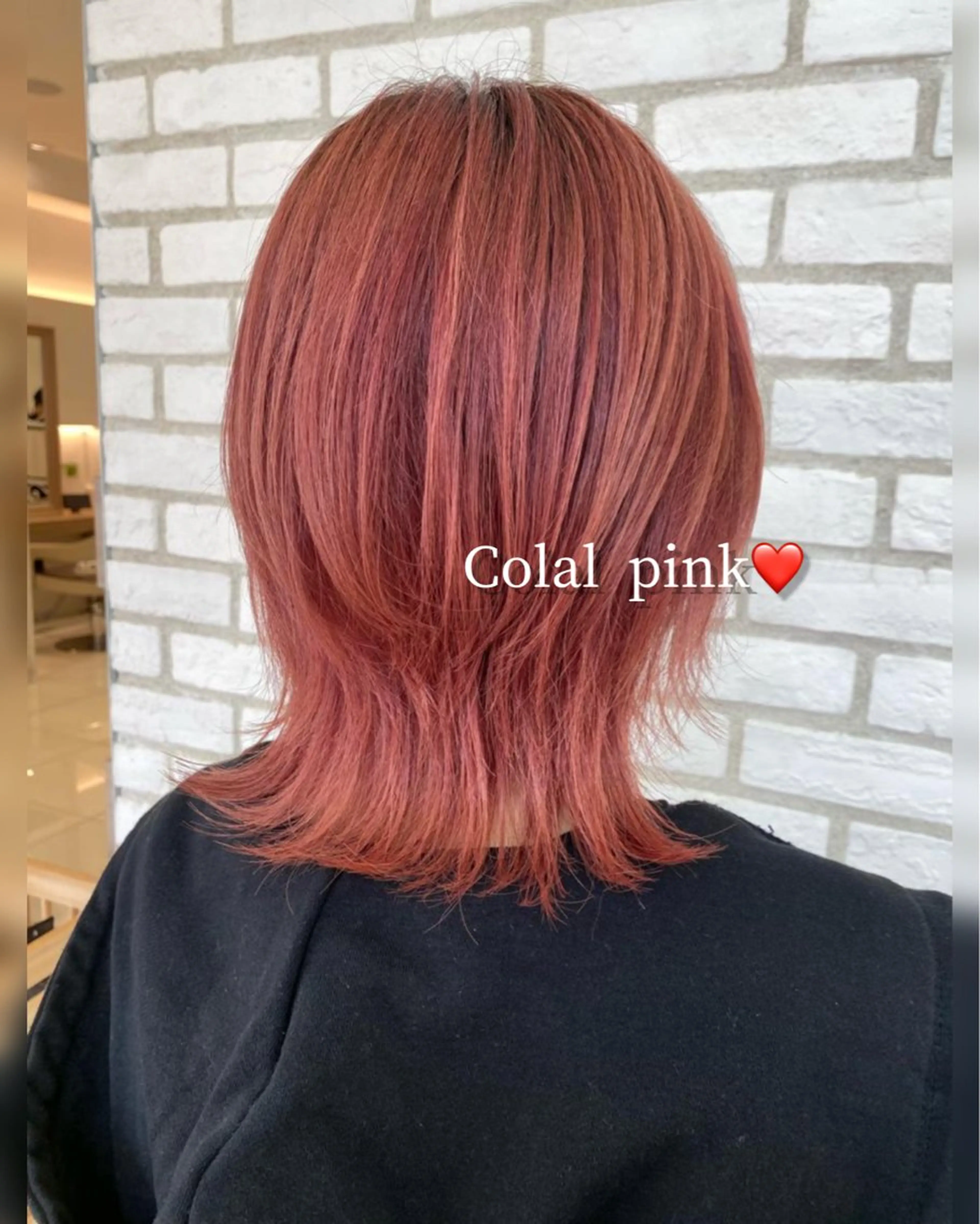 ミディアム カラー カット ヘアカラー 🩵波巻き／ツイスパ HARU💎のヘアスタイル