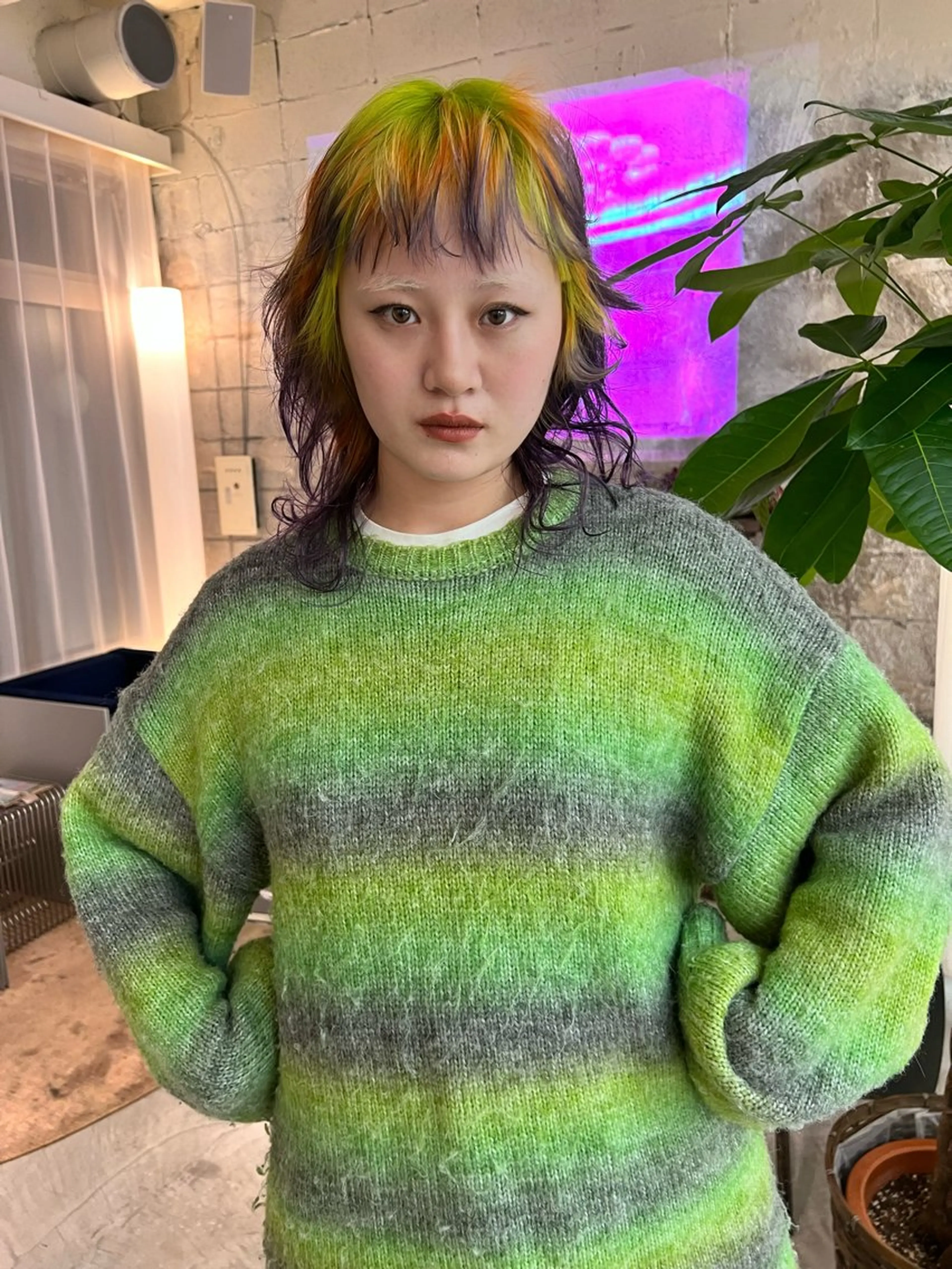 ミディアム カラー カット ヘアカラー haco＋所属・圧倒的デザイン力 店長🎨RENAのヘアスタイル