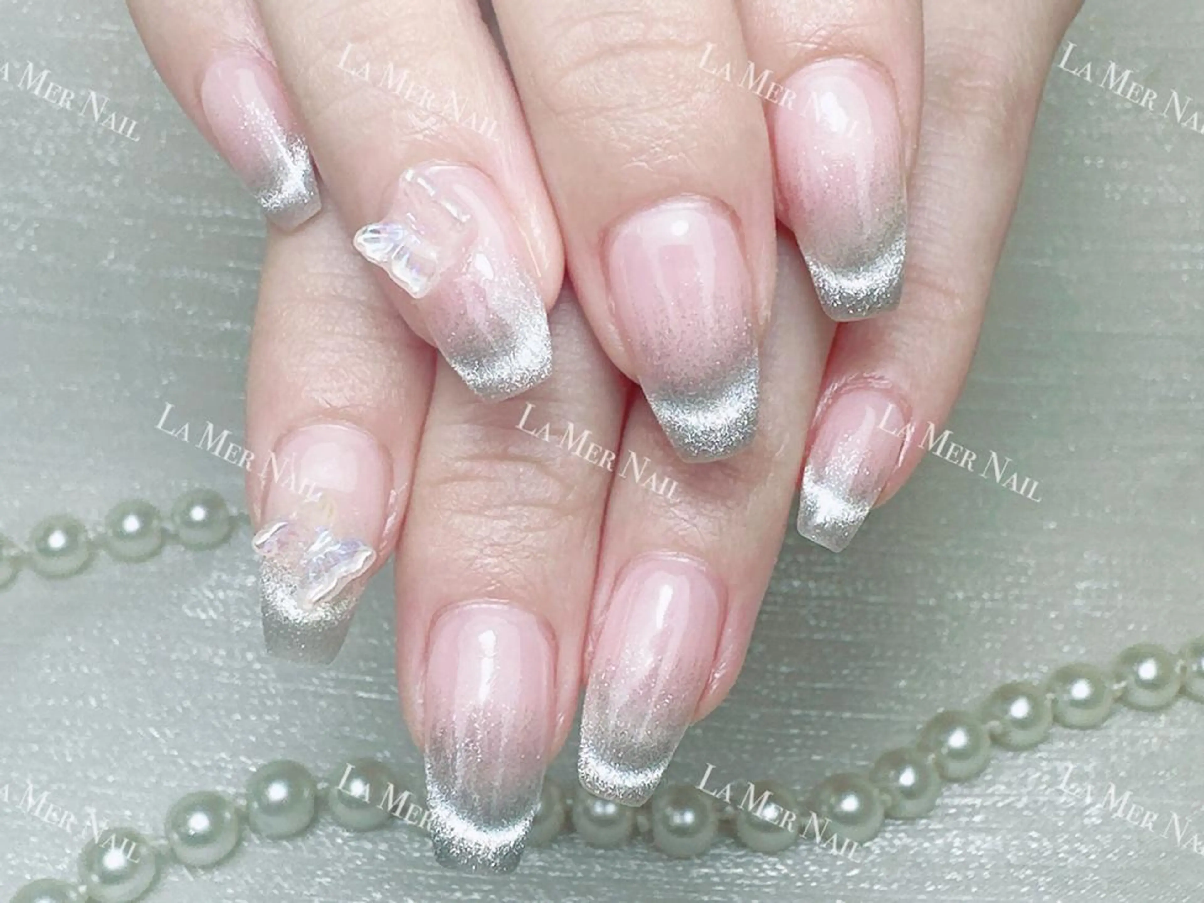 🌟ハンド★初回オフ無料❤️‍🔥マグネットフレンチ¥6300 🎨パーツ追加可能の写真