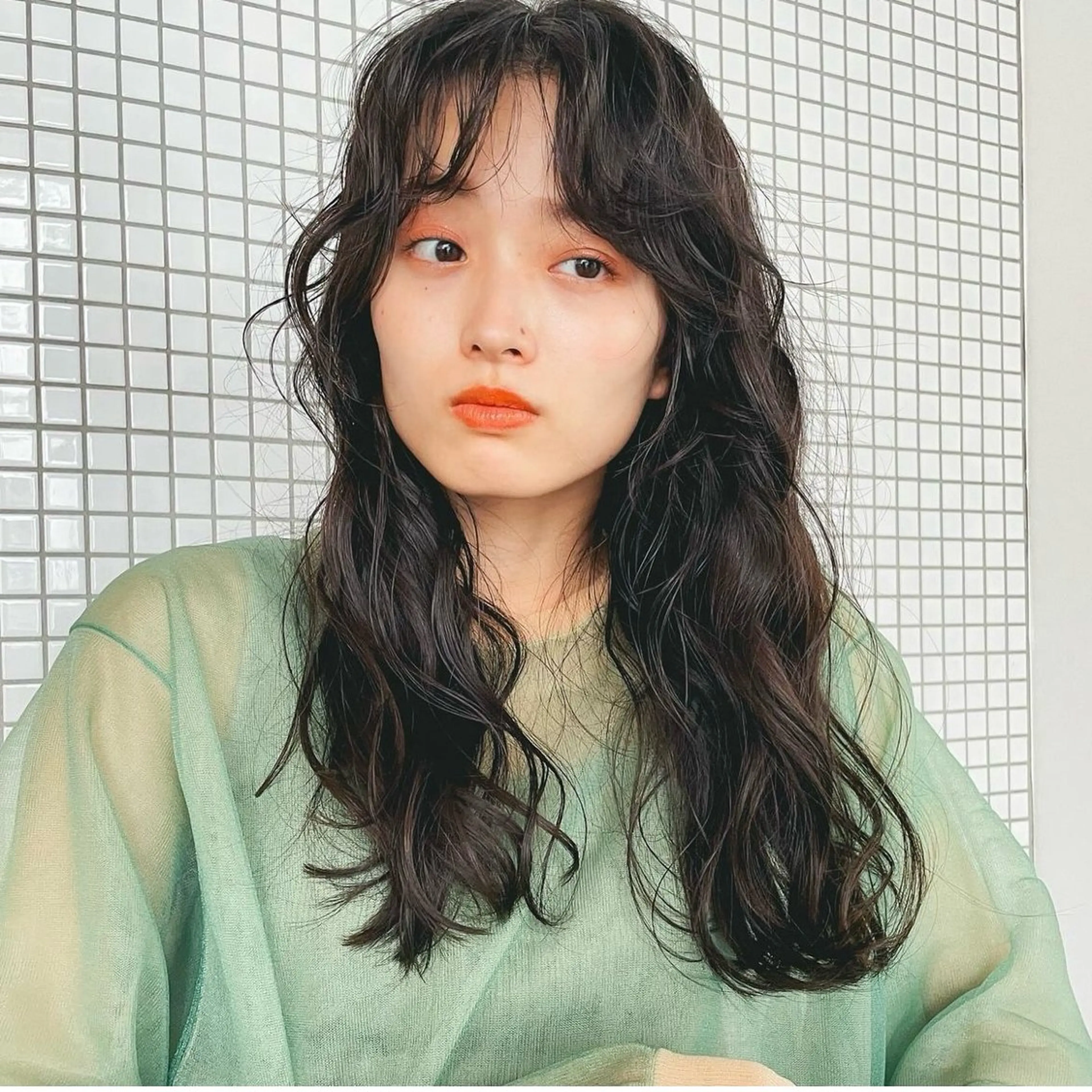 ミディアム レイヤーカット/ くびれヘア佐藤大空のヘアスタイル