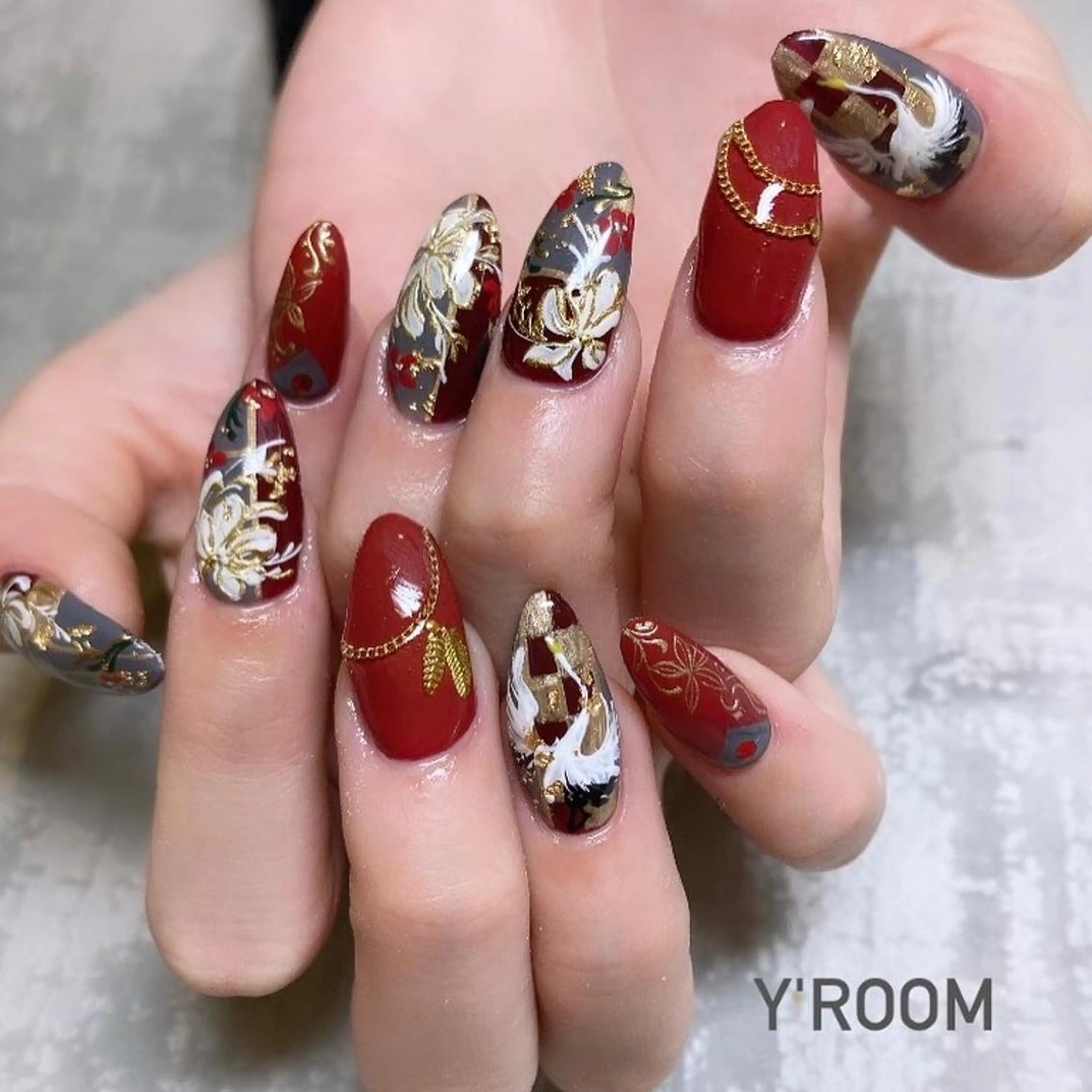 ネイル オーロラネイル 成人式 フラッシュネイル フットネイル ジェルネイル YUKA （ネイリスト）のネイルデザイン