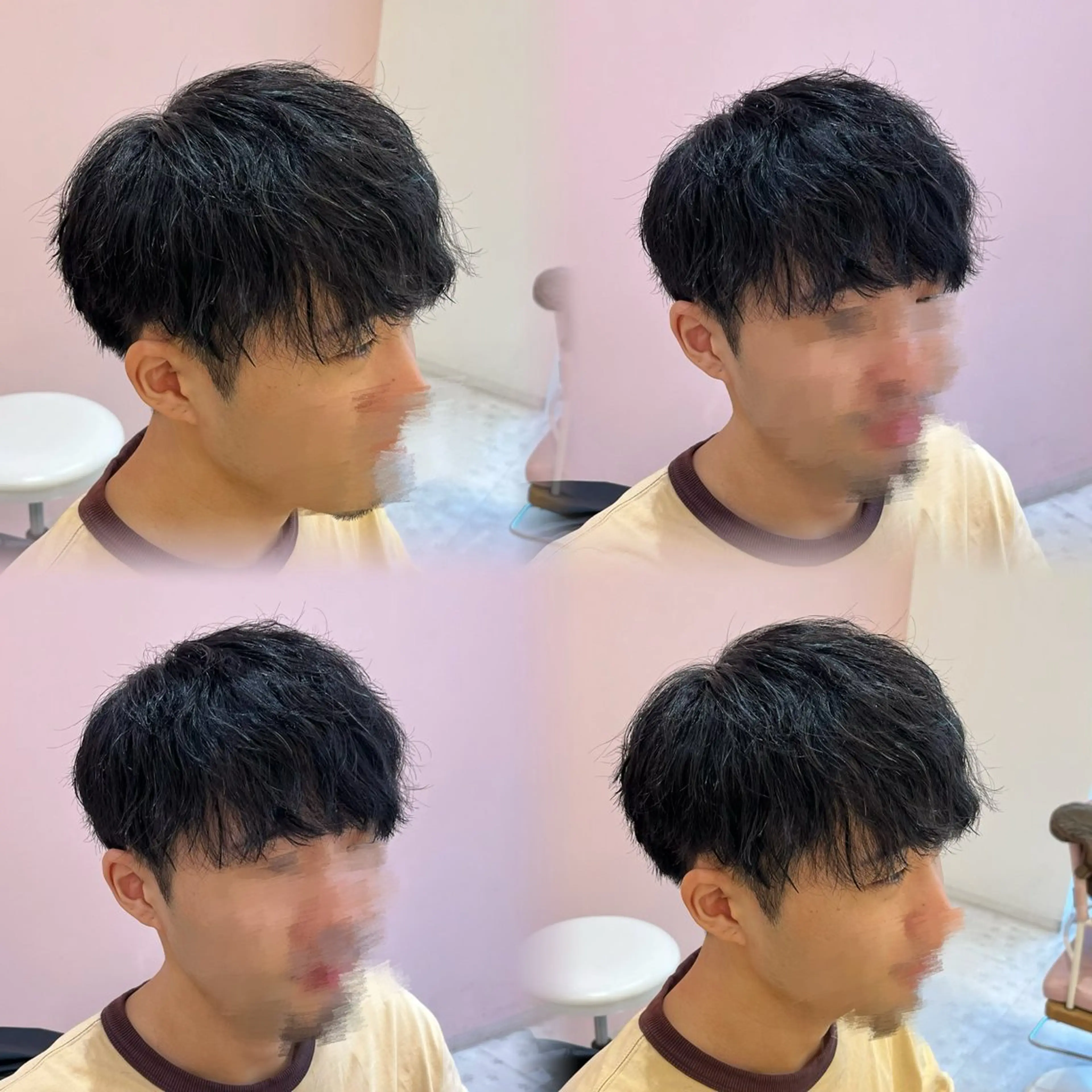 ショート メンズ メンズパーマ カット 🫧ダブルカラー/ パーマ/愛莉🫧のヘアスタイル