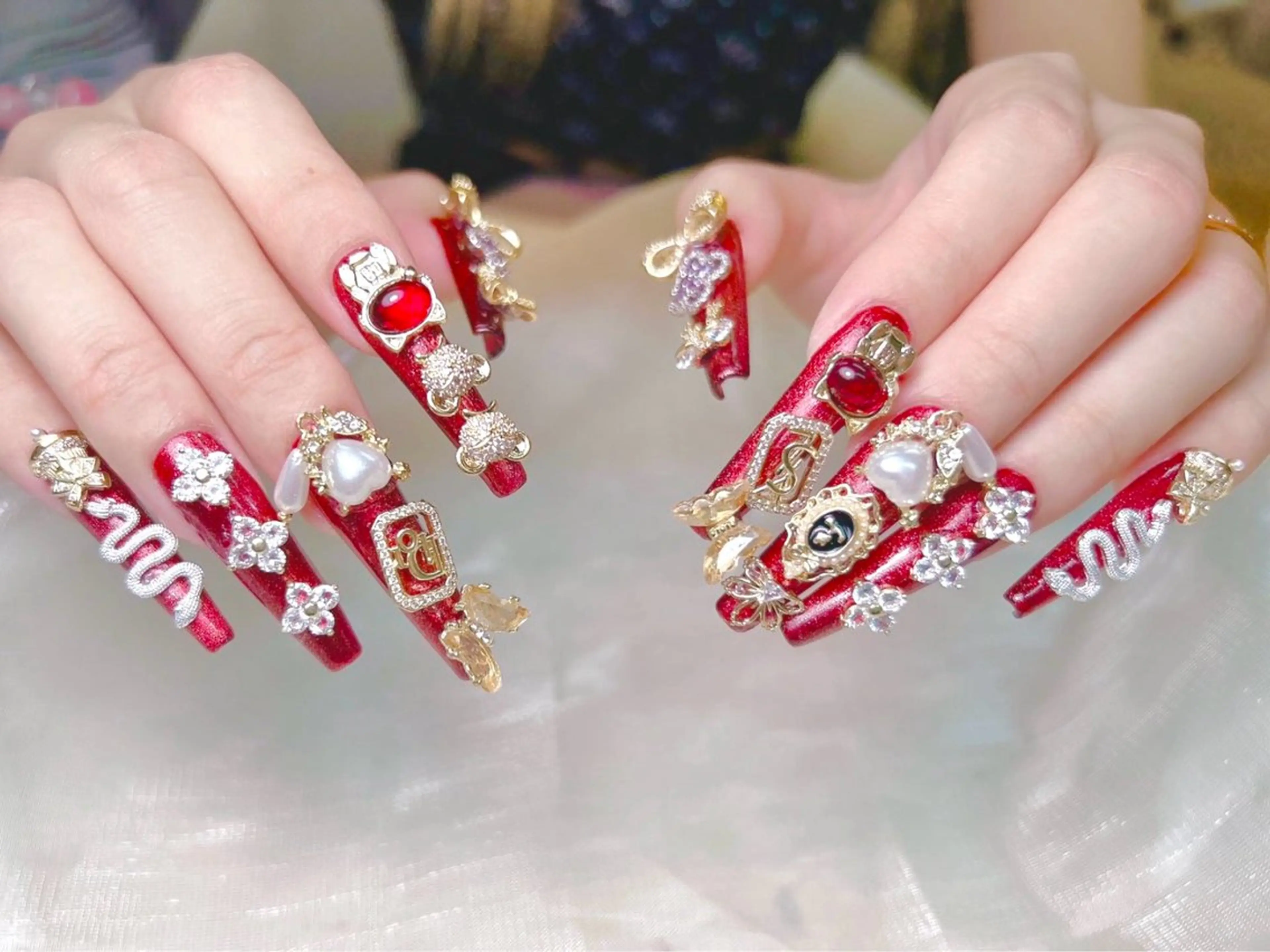 ネイル ロングネイル スーパーロングネイル lucky nail 歌舞伎町のネイルデザイン