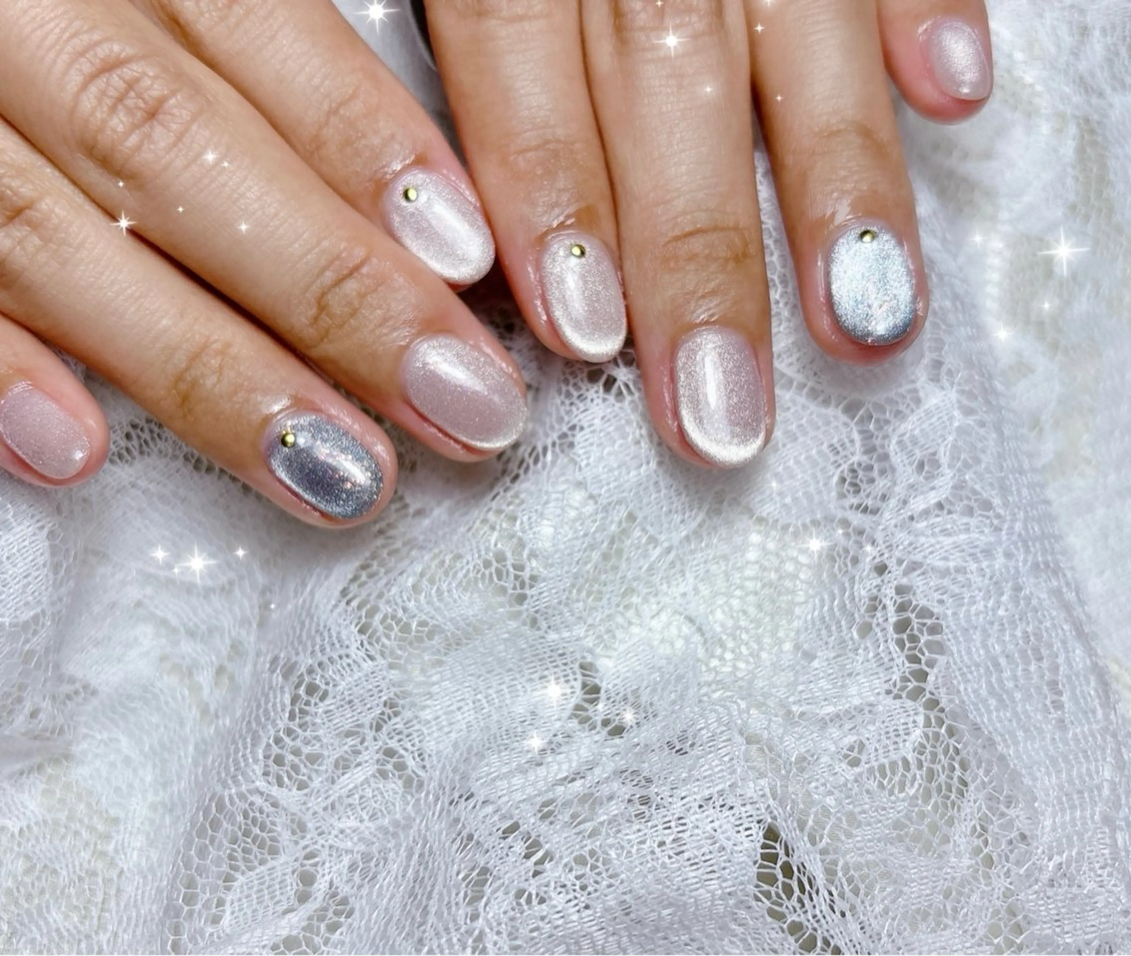 ネイル マグネットネイル ハンドネイル FLARE NAIL フレアネイルのネイルデザイン