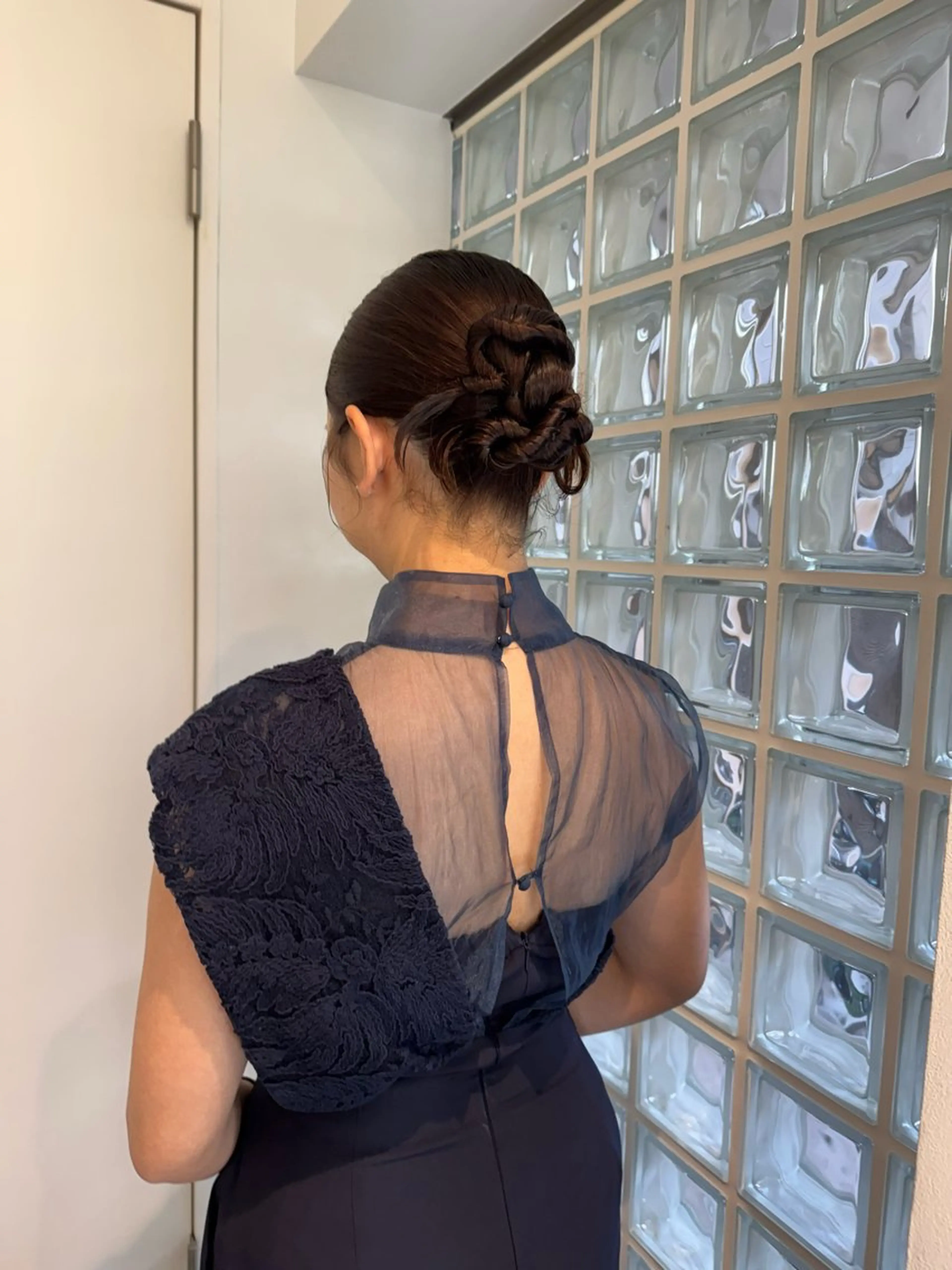 ロング ヘアアレンジ 結婚式・ブライダル ヘアセット mina 🌷のヘアスタイル