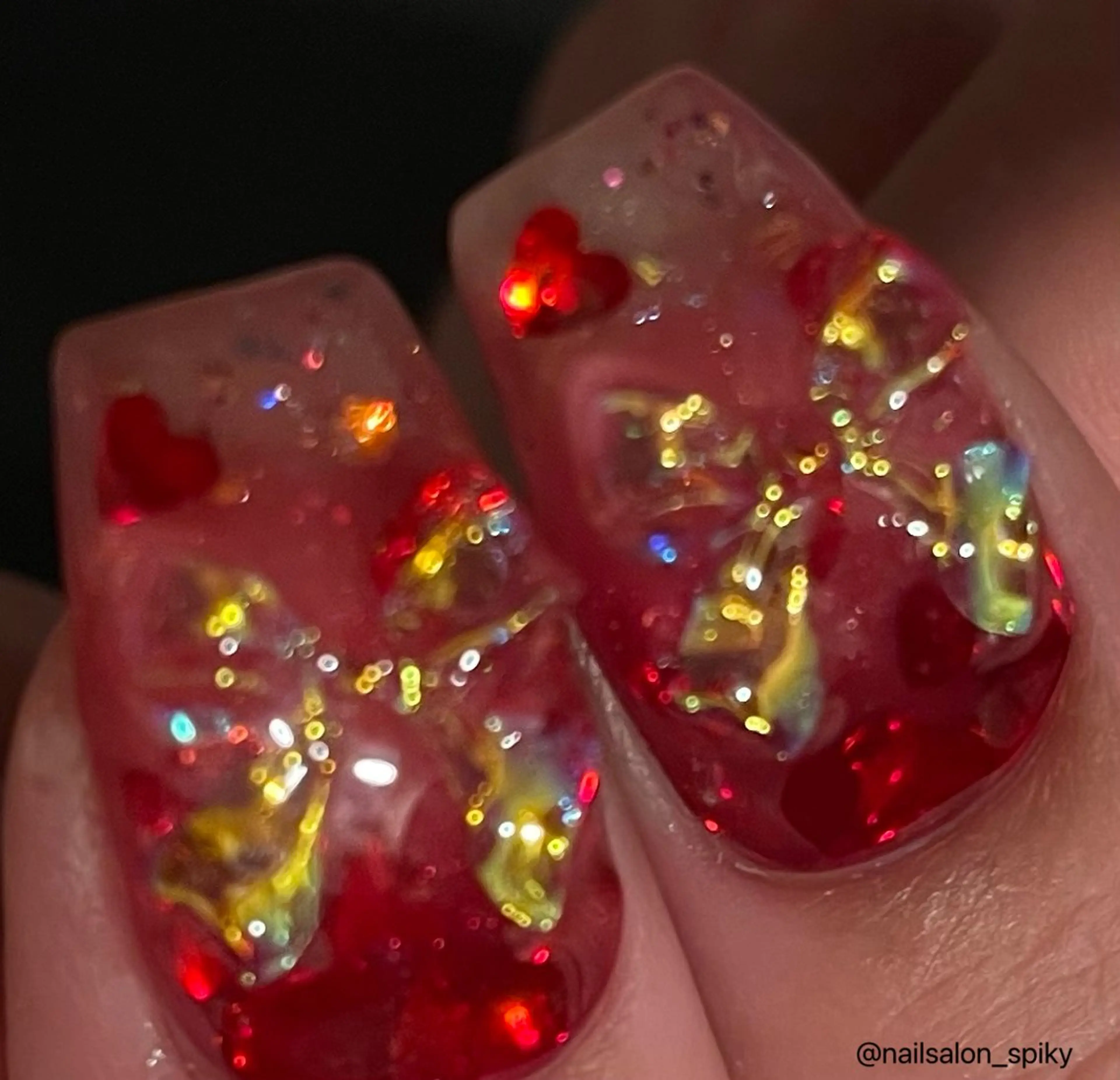 ネイル Spiky とうげ ふうかのネイルデザイン