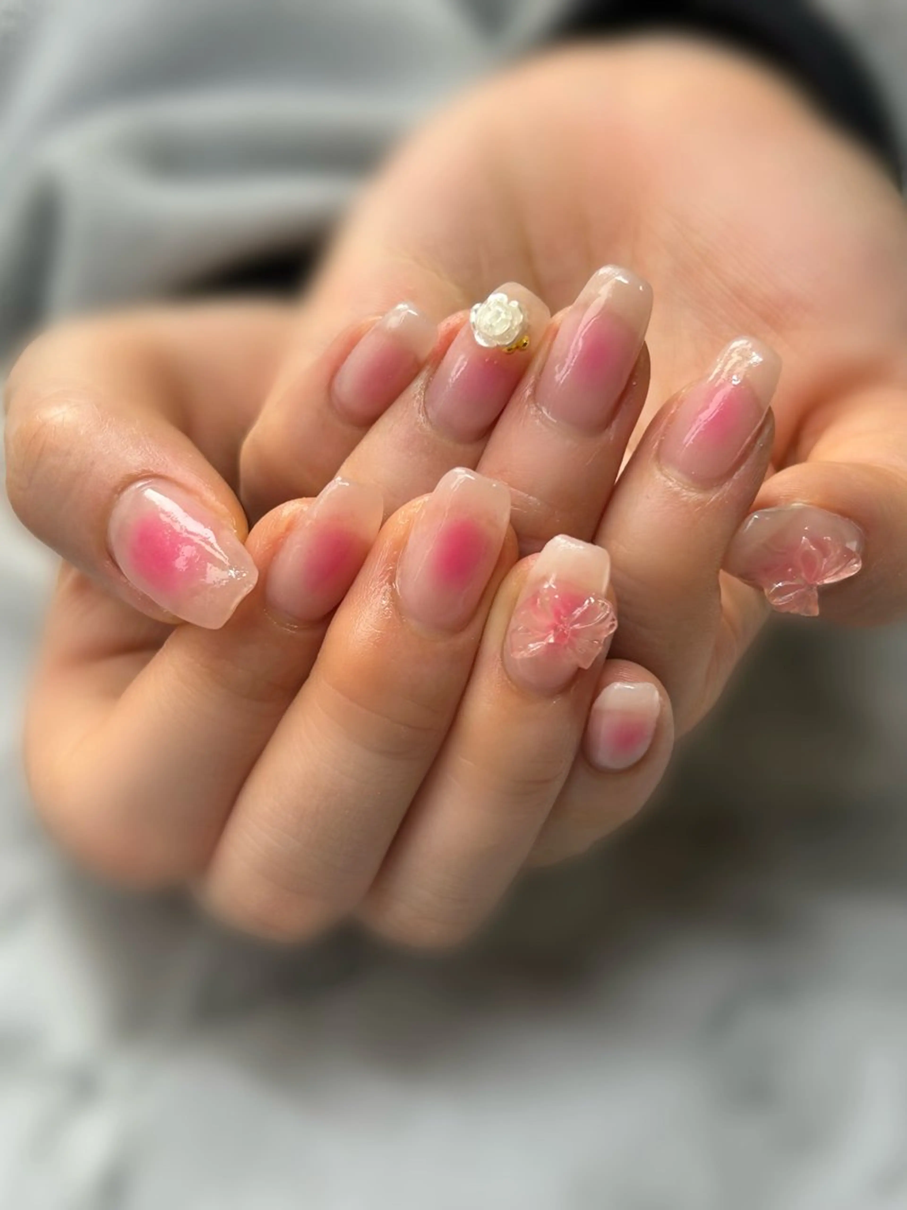 ネイル ワンカラーネイル シンプルネイル 長さ出し専門HALE NAIL さとうのネイルデザイン