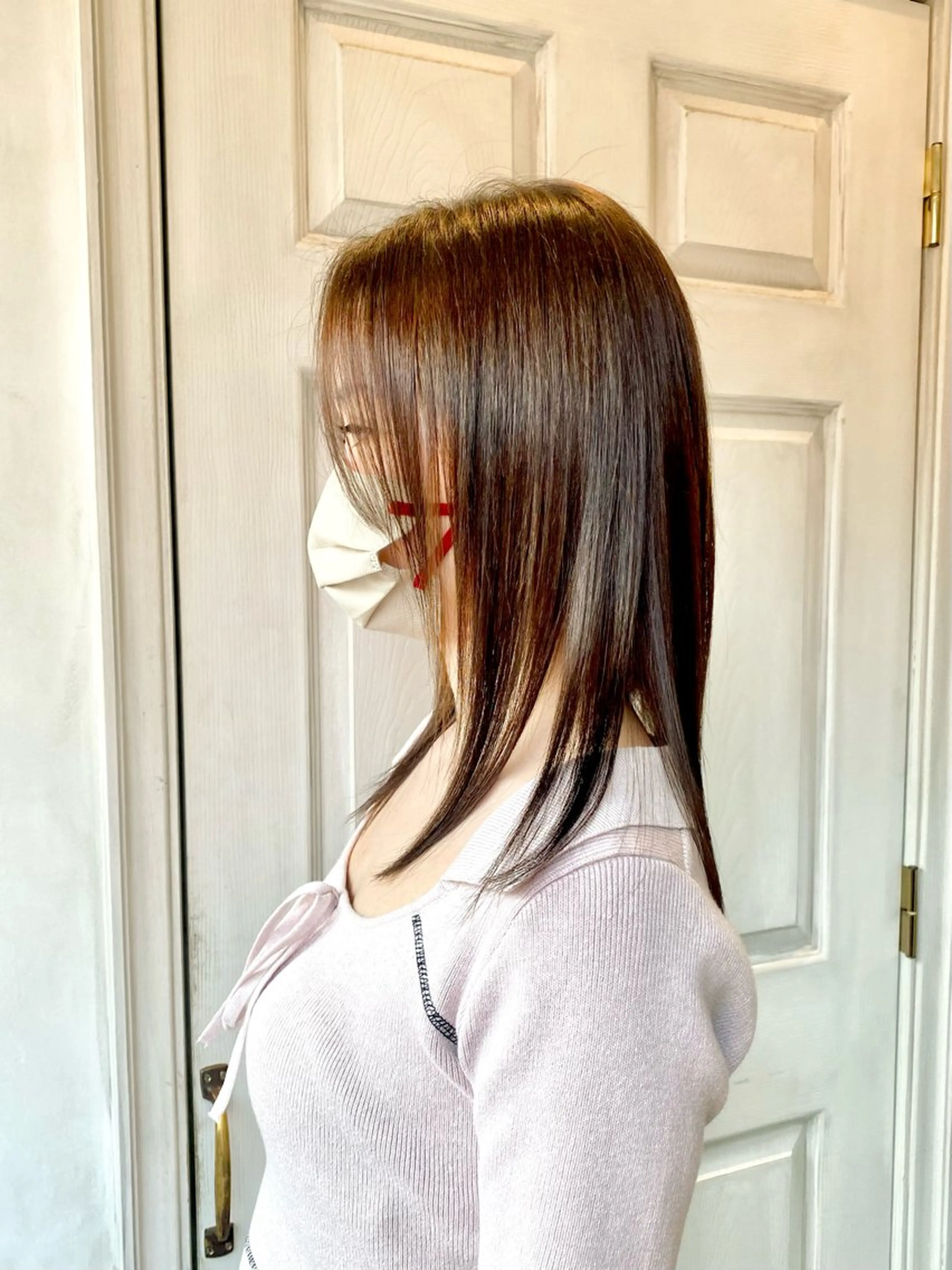 セミロング 縮毛矯正 縮毛矯正 千 田のヘアスタイル