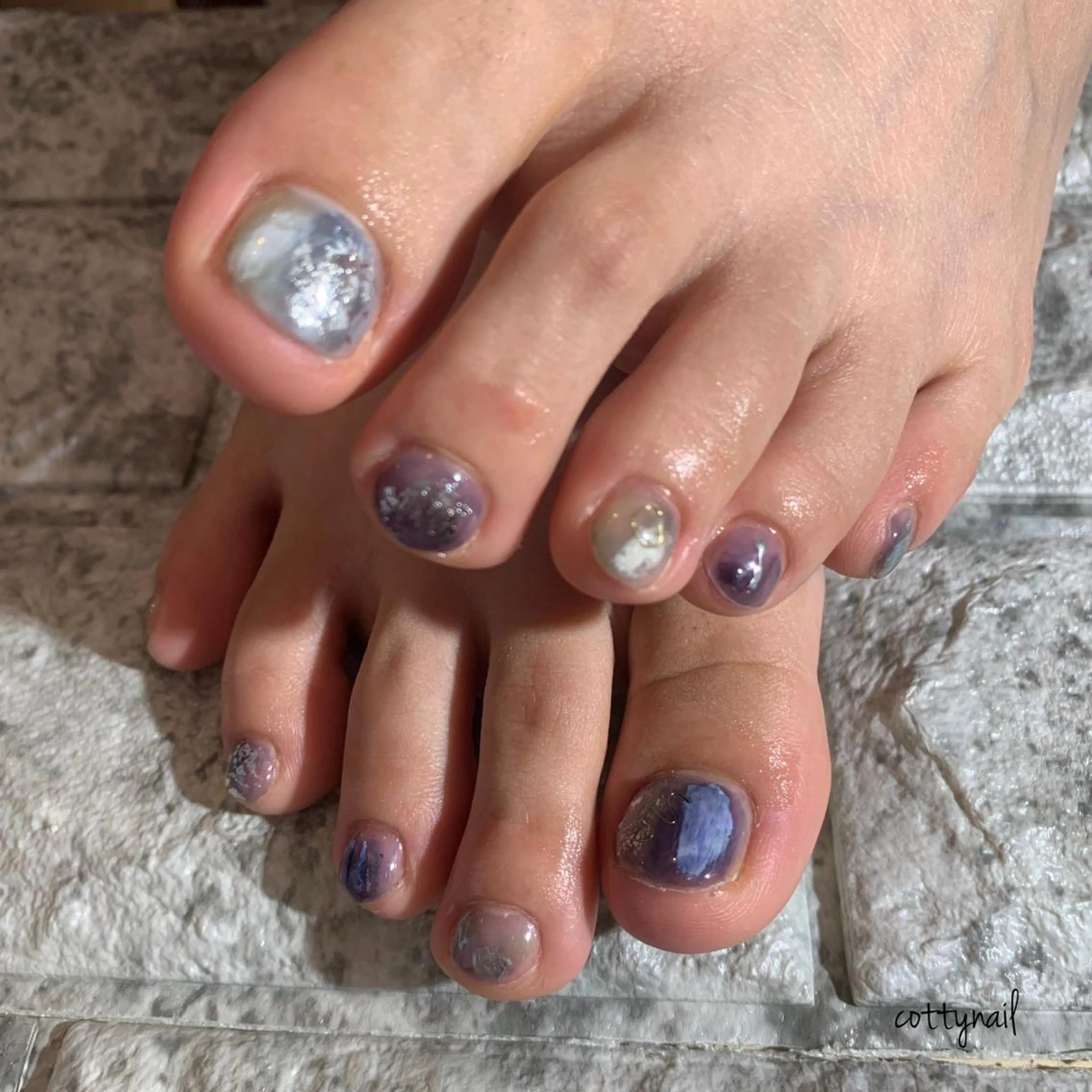 ネイル フットネイル ジェルネイル ニュアンスネイル cottynail -miki-のその他イメージ