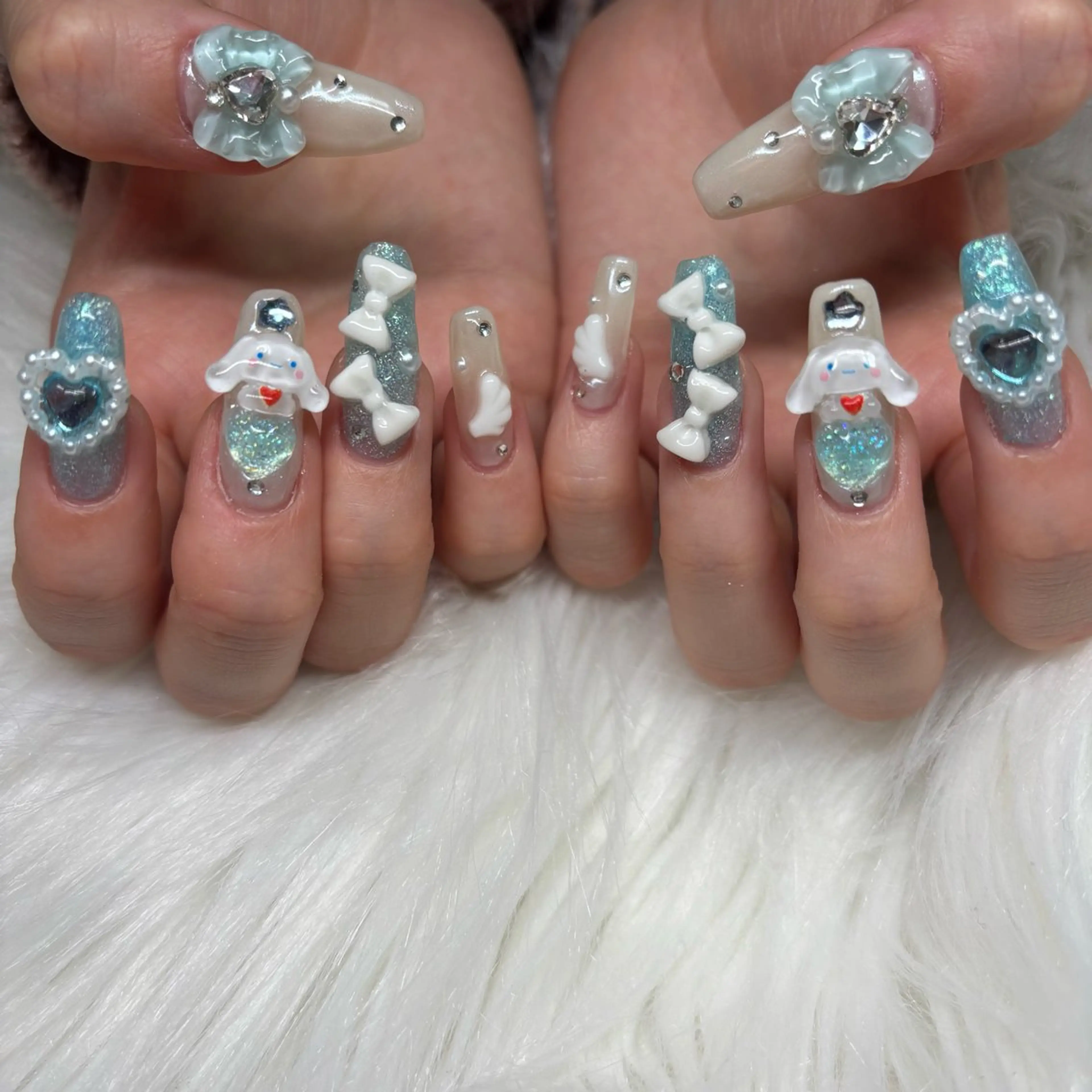 🦋full artプラン💎 量産型、地雷系、推し活ネイルはこちら💁🏼‍♀️の写真