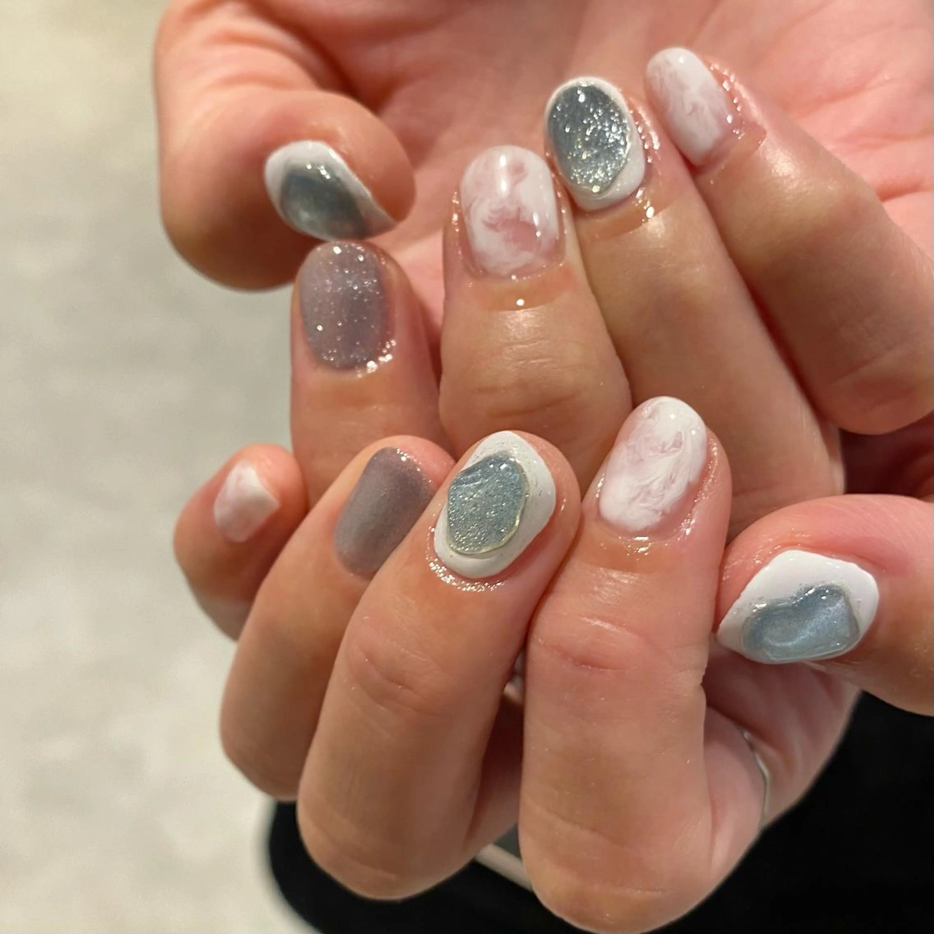 ネイル ニュアンスネイル ハンドネイル RINO AMANE nailのネイルデザイン