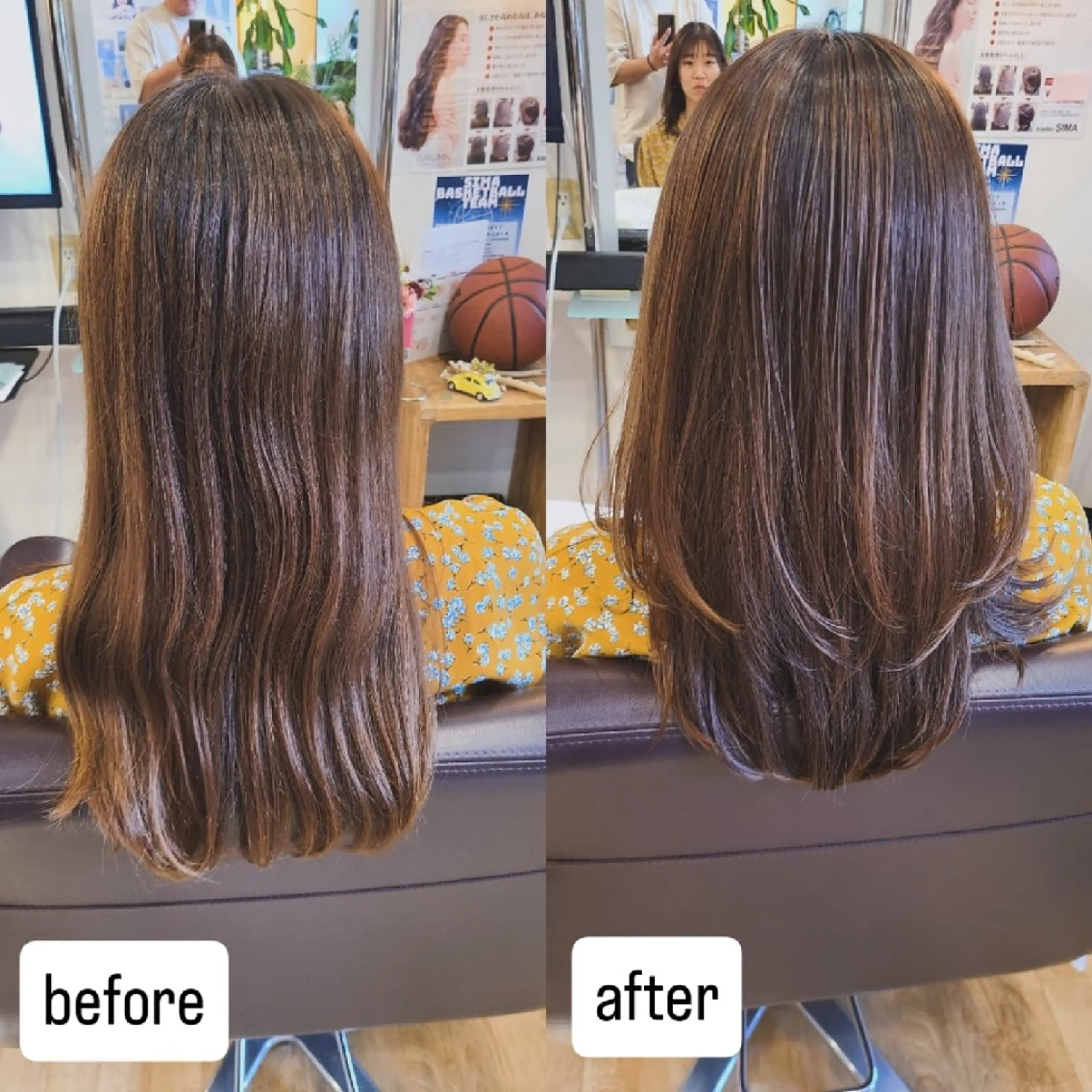 ロング シ マのヘアスタイル