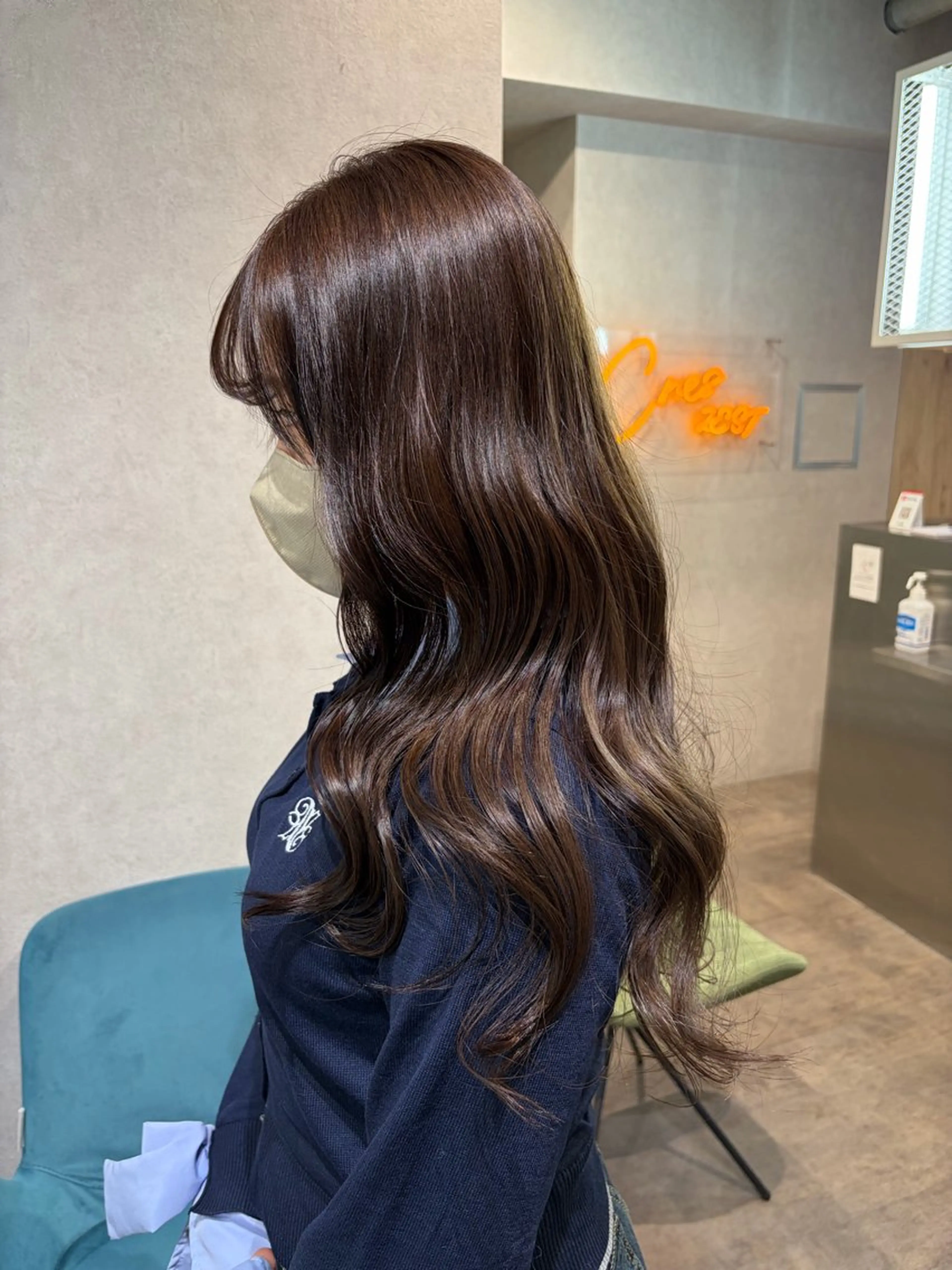 ロング カラー ヘアカラー 派手髪ハイトーン💛 ネイル💅まりなのネイルデザイン