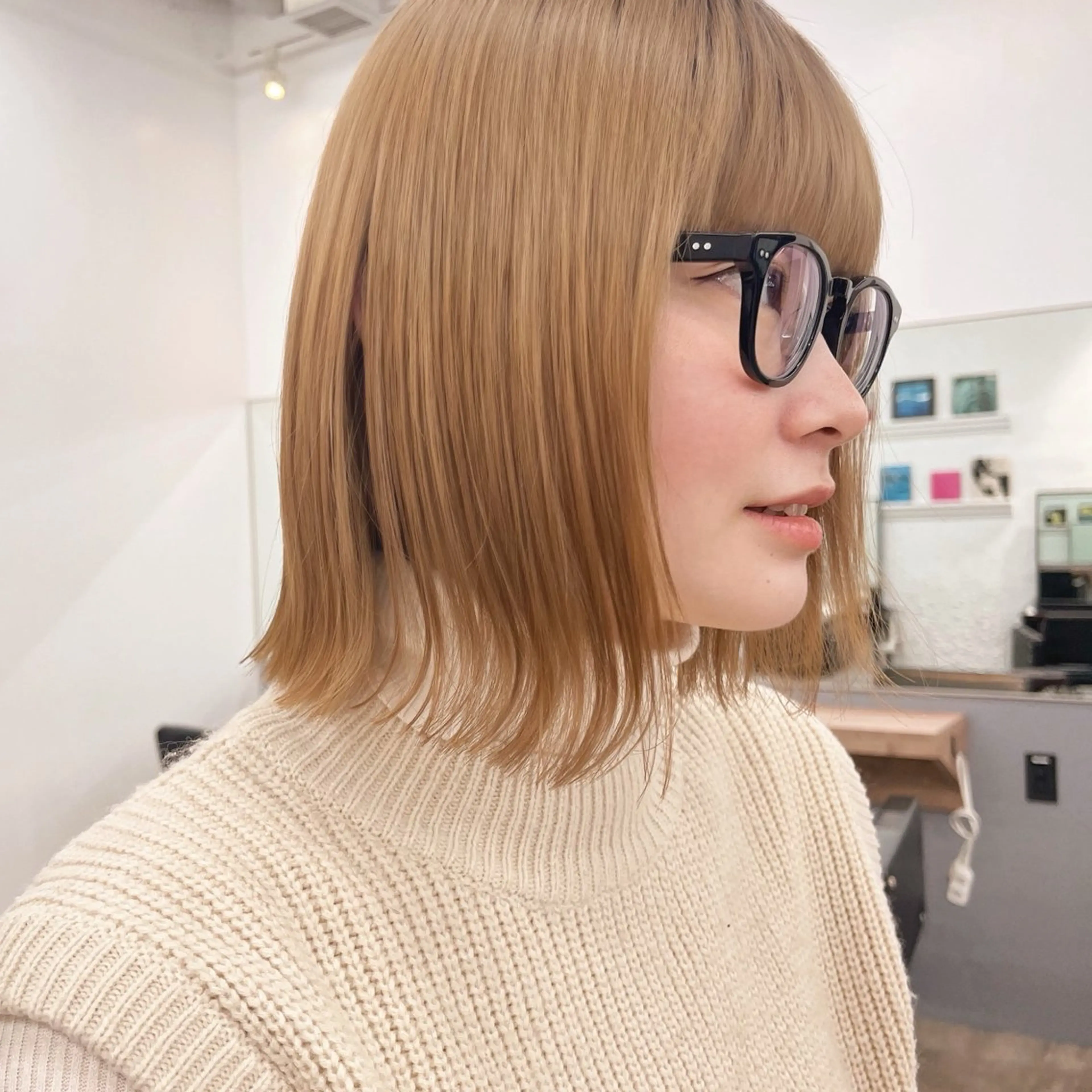 ショート ボブ SYUK高円寺所属・ベージュ/暖色カラー /ボブ/ミカのヘアスタイル