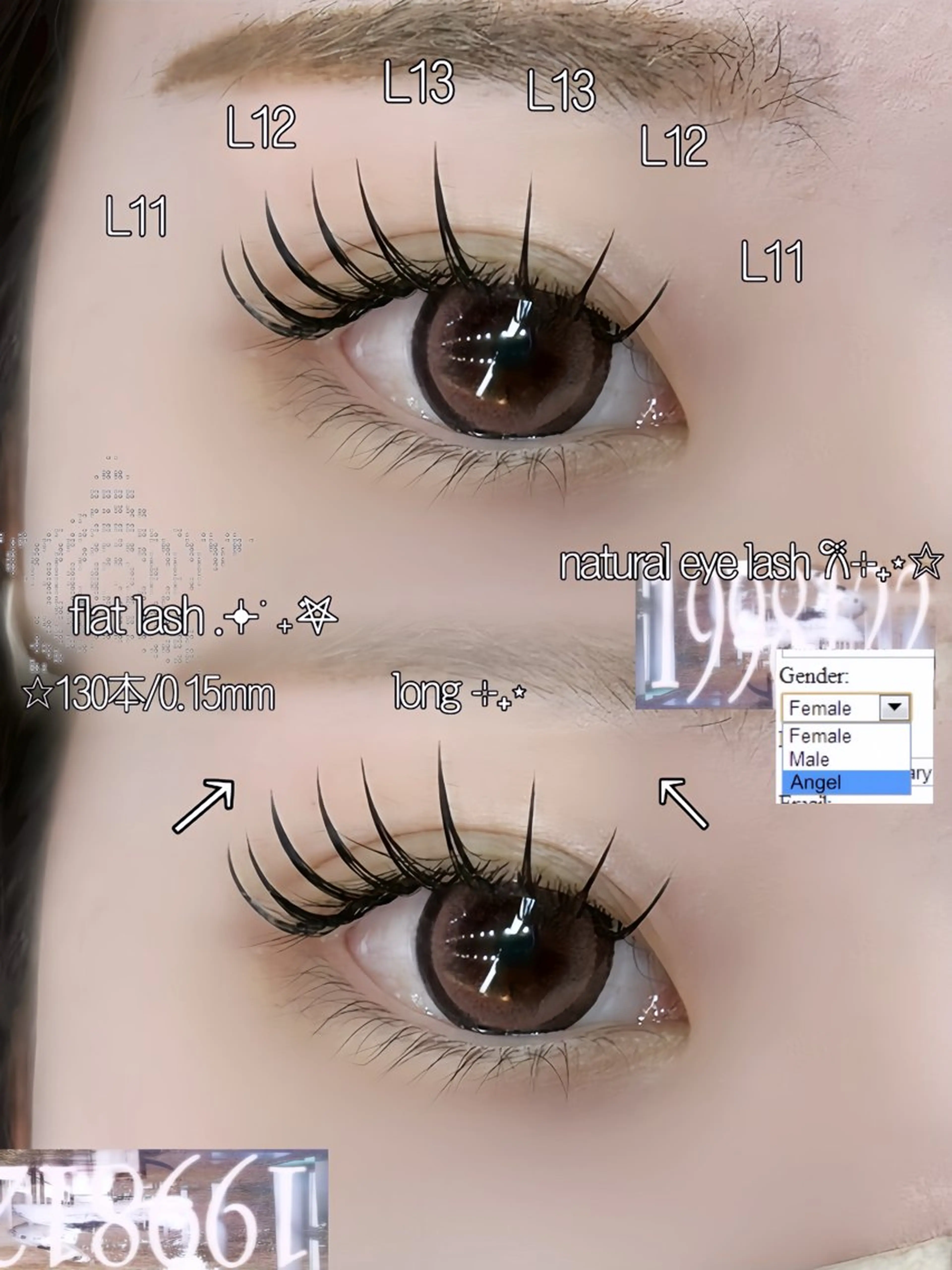 マツエク・マツパ 束感まつ毛 フラットラッシュ ナチュラル Total Beauty Salon bT所属・☆eyelist _miu☆のマツエク・マツパデザイン