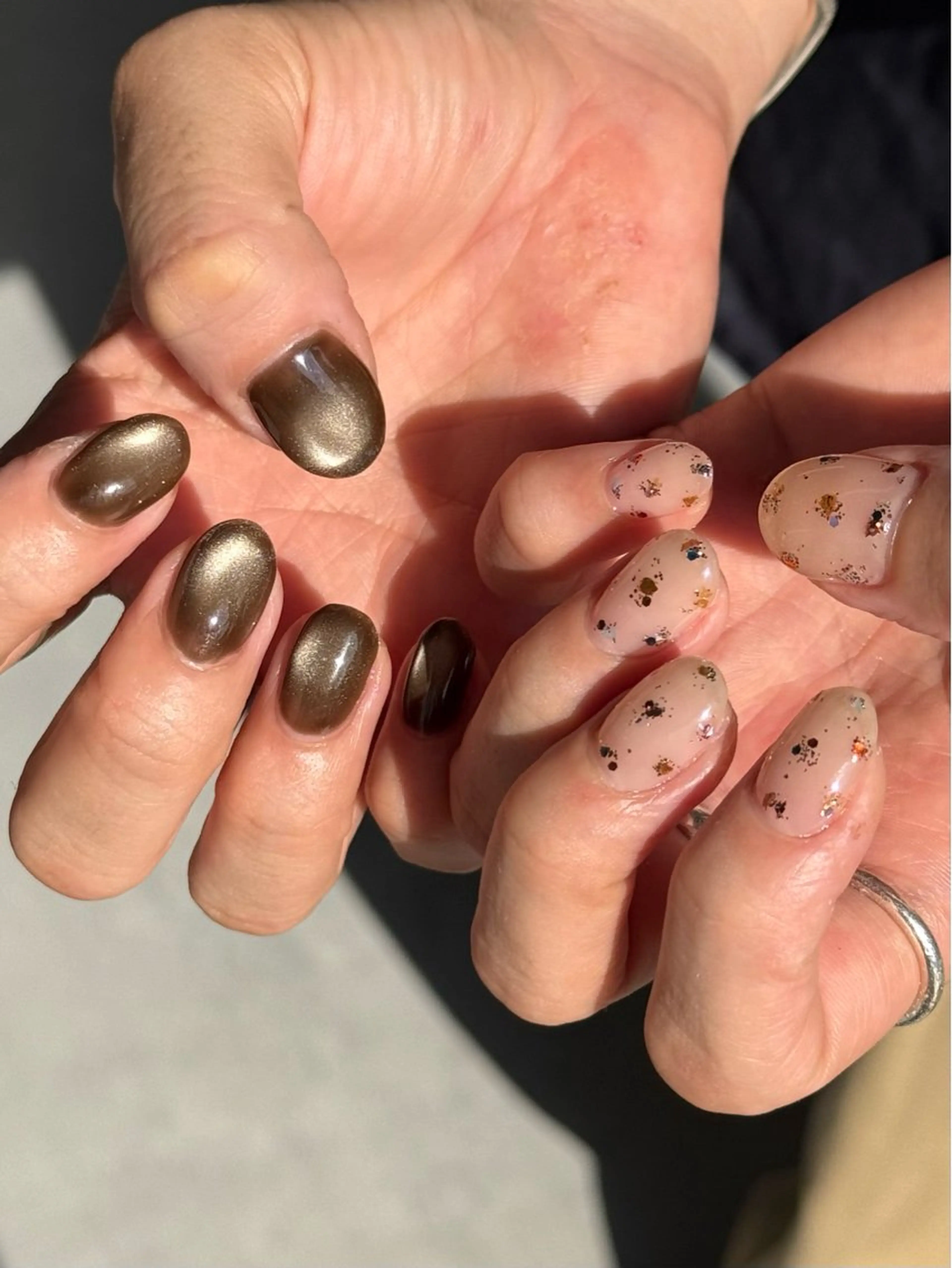 ネイル キラキラネイル ハンドネイル MISATO ネイリスト福岡/薬院のネイルデザイン