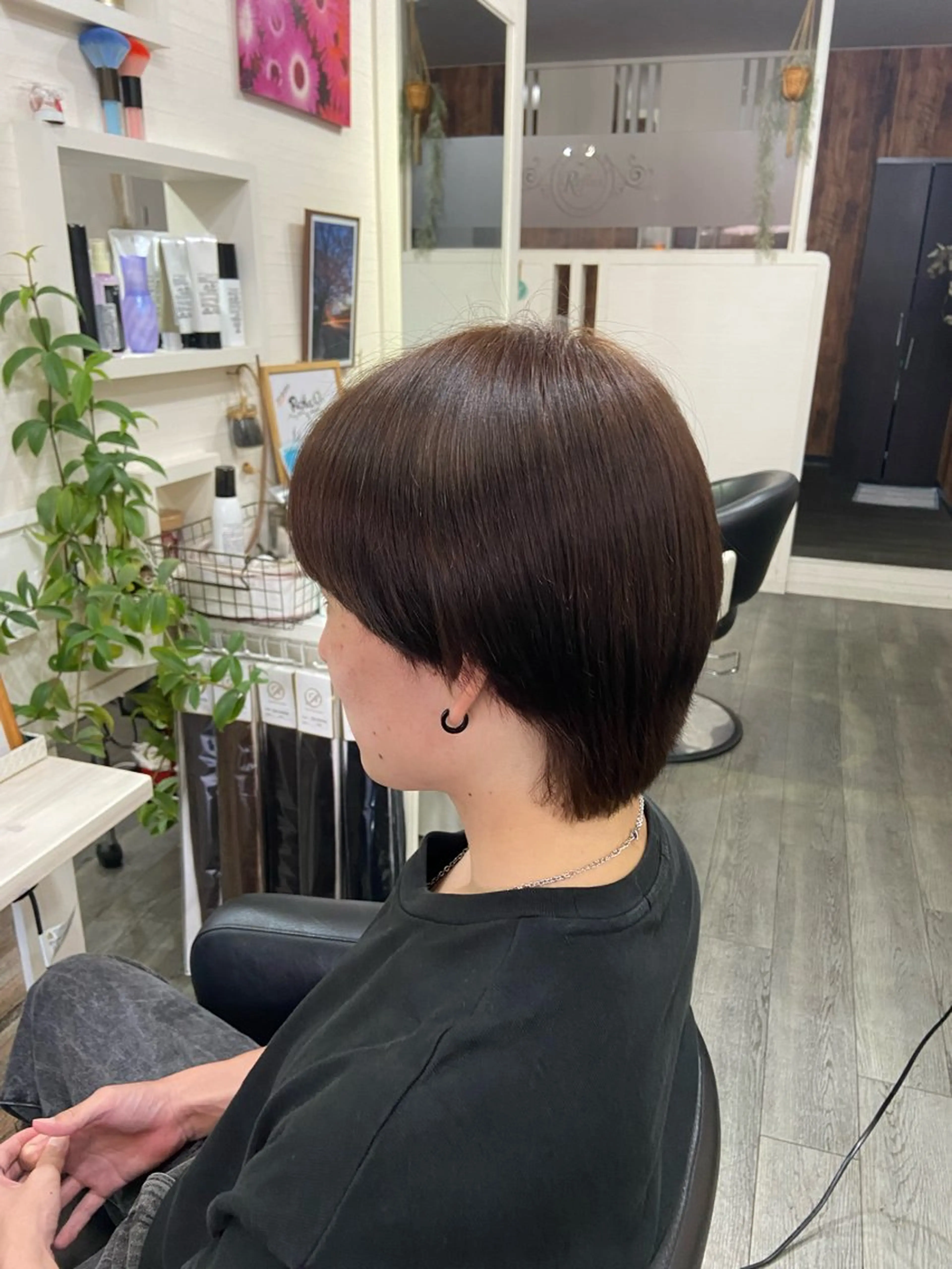 カラー メンズ 黒髪 ブラウンカラー ナチュラルブラウン 【縮毛矯正＆カラー】 RAN.のヘアスタイル