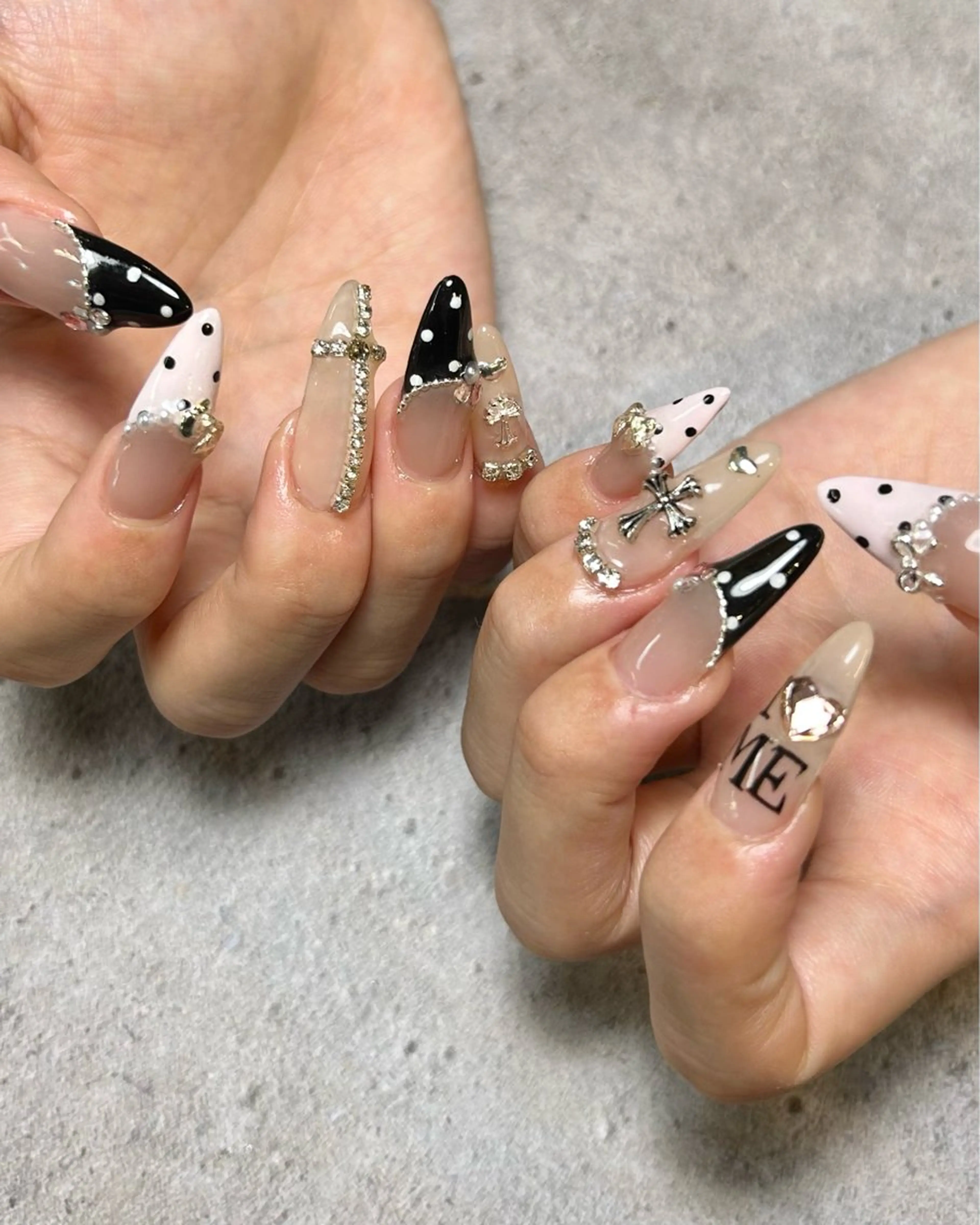 ネイル 持ち込み ピンク ハンドネイル Reflection marikoのネイルデザイン