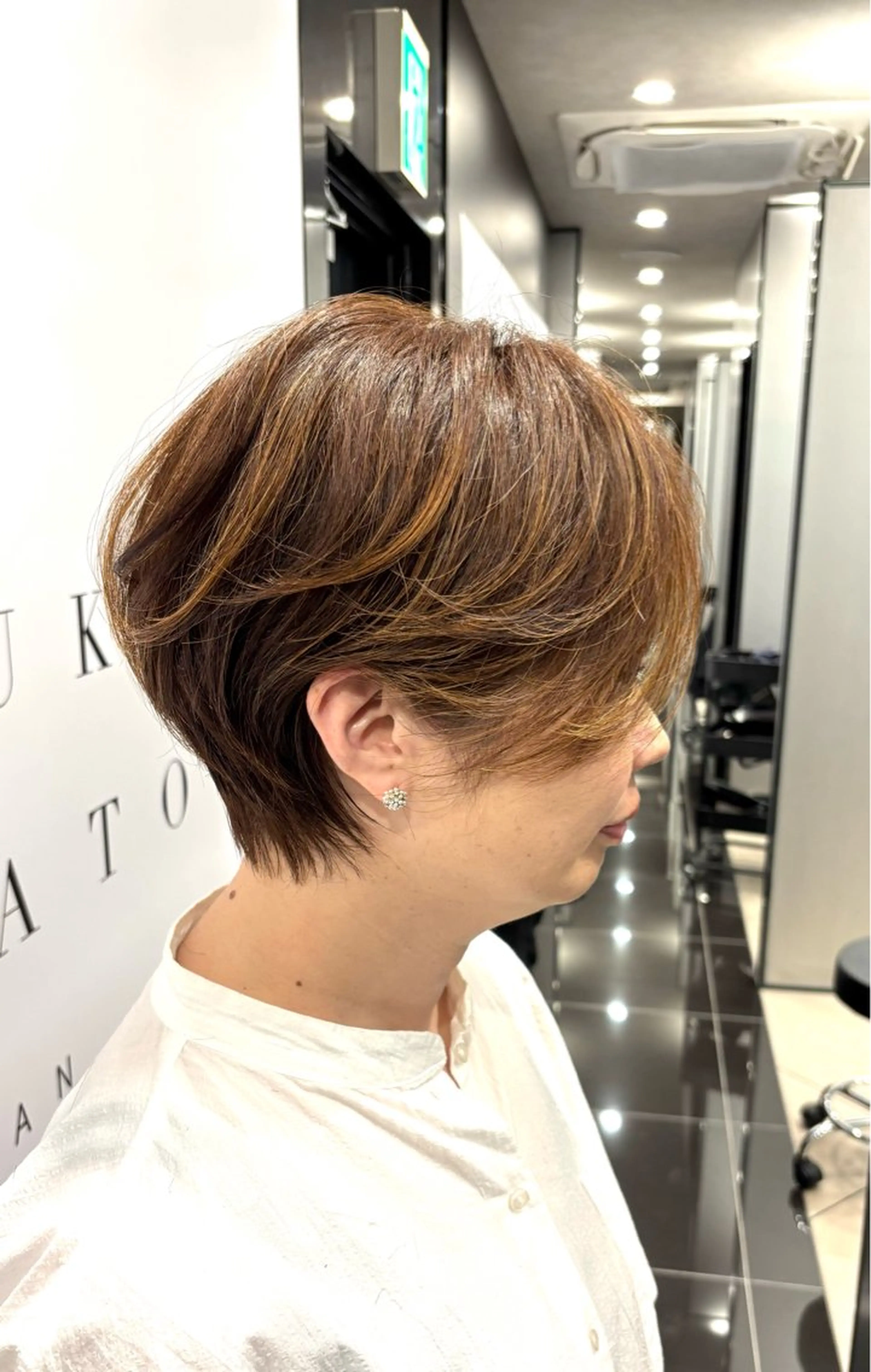 ショート ショートボブ ハンサムショート 丸みショート ボブ くびれヘア カット ヘアカラー HARUKI  MINATO Japan広島紙屋町店所属・hmj紙屋町店 脊戸智志のエステ・リラクイメージ
