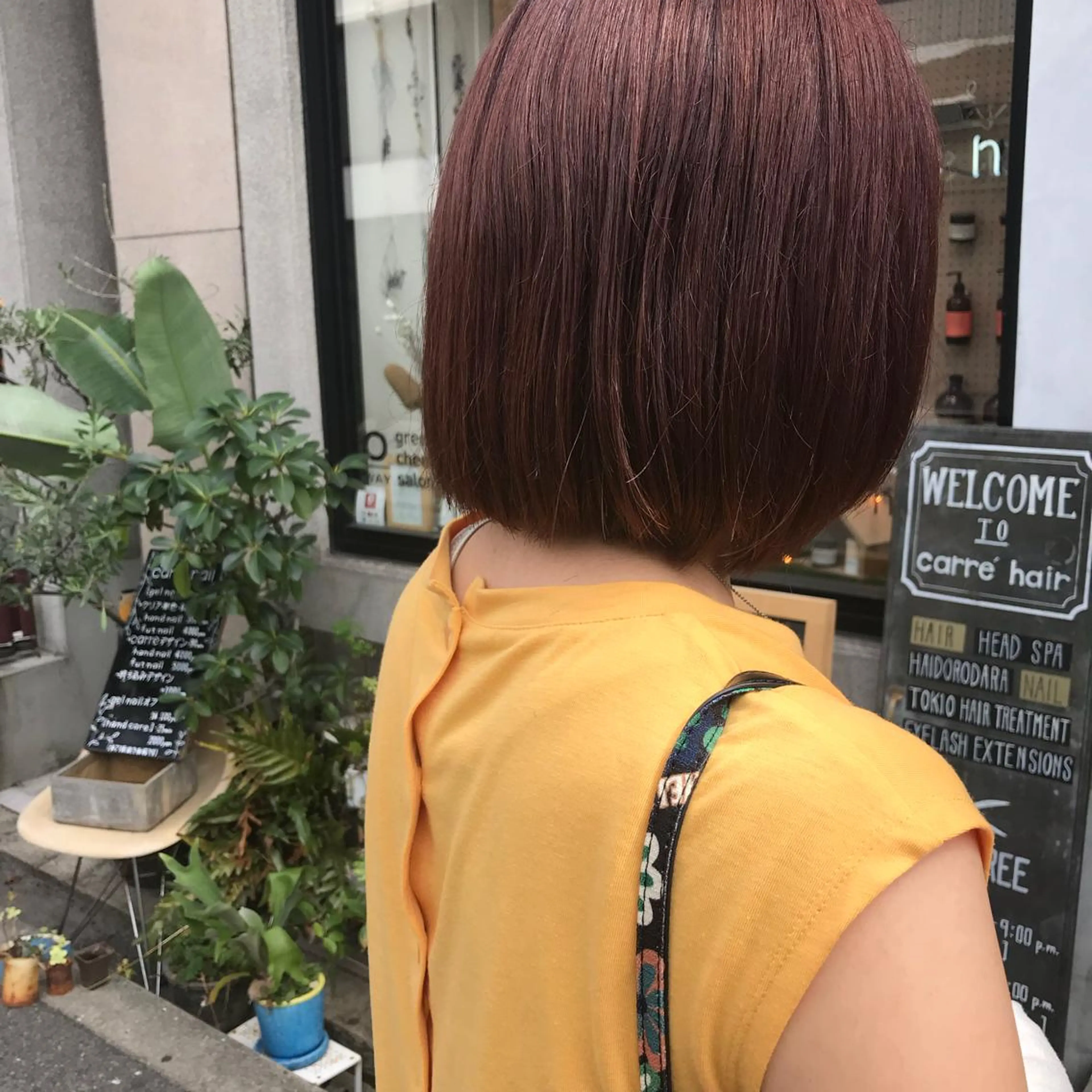 ショート カット ヘアカラー トリートメント 艶髪color💎髪 質改善ストレート大吉のヘアスタイル