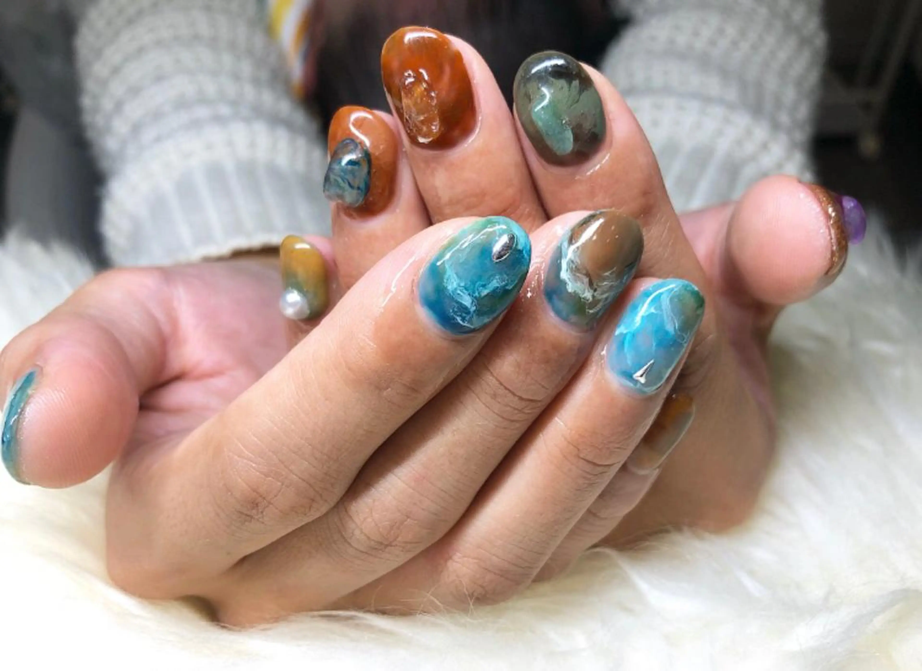 ネイル ニュアンスネイル ハンドネイル ëmma nail_ by chulaのネイルデザイン