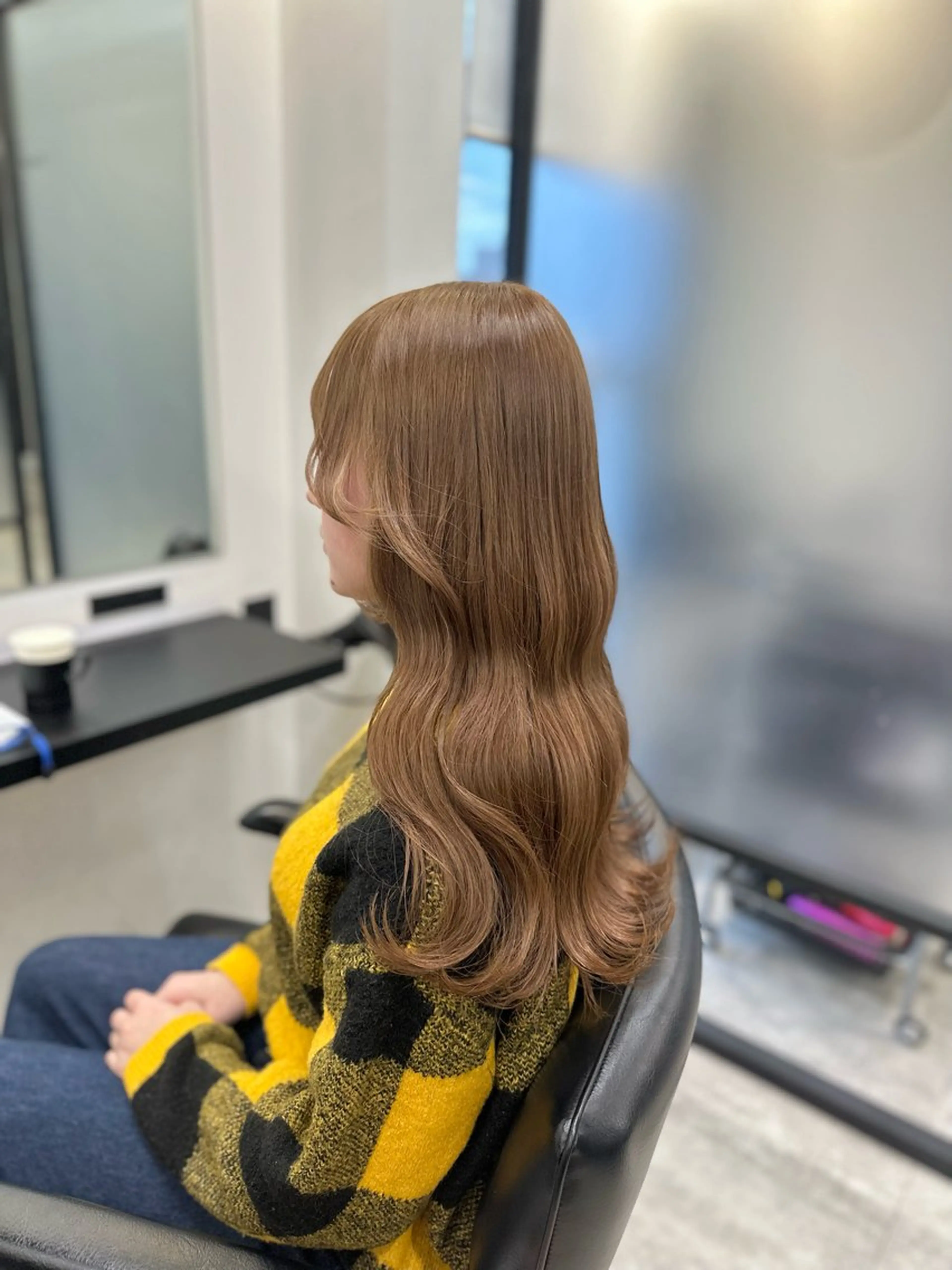 ロング カラー ヘアアレンジ ヘアカラー トリートメント ヘアセット EMANON池袋3rd所属・ブリーチなしカラー｜ なおき｜池袋美容師のヘアスタイル