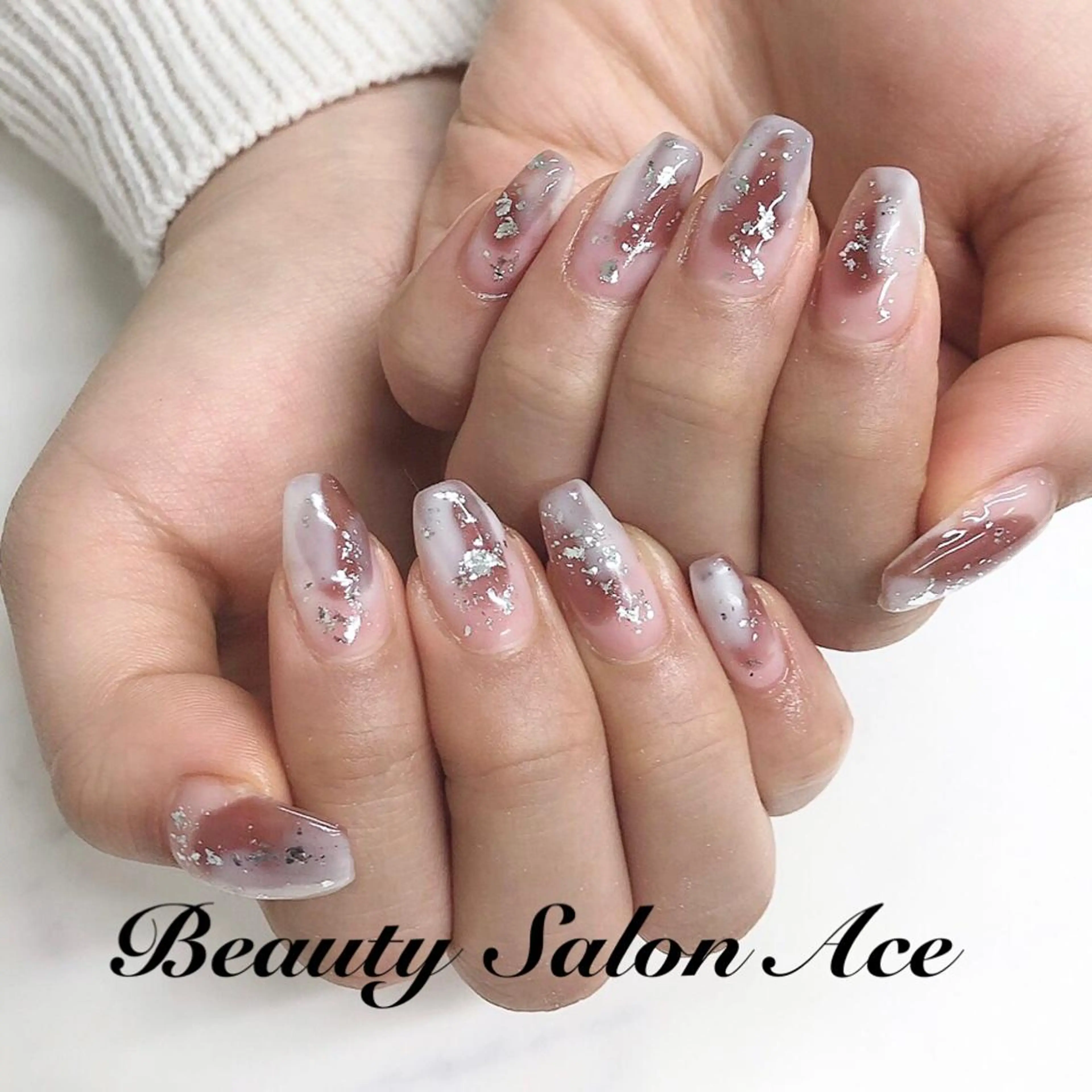 ネイル アートネイル 長さ出し ジェルネイル メンズネイル ニュアンスネイル Beauty Salon Ace（ネイルサロン　エース）所属・池袋フィルイン Ace♡長さだしのネイルデザイン