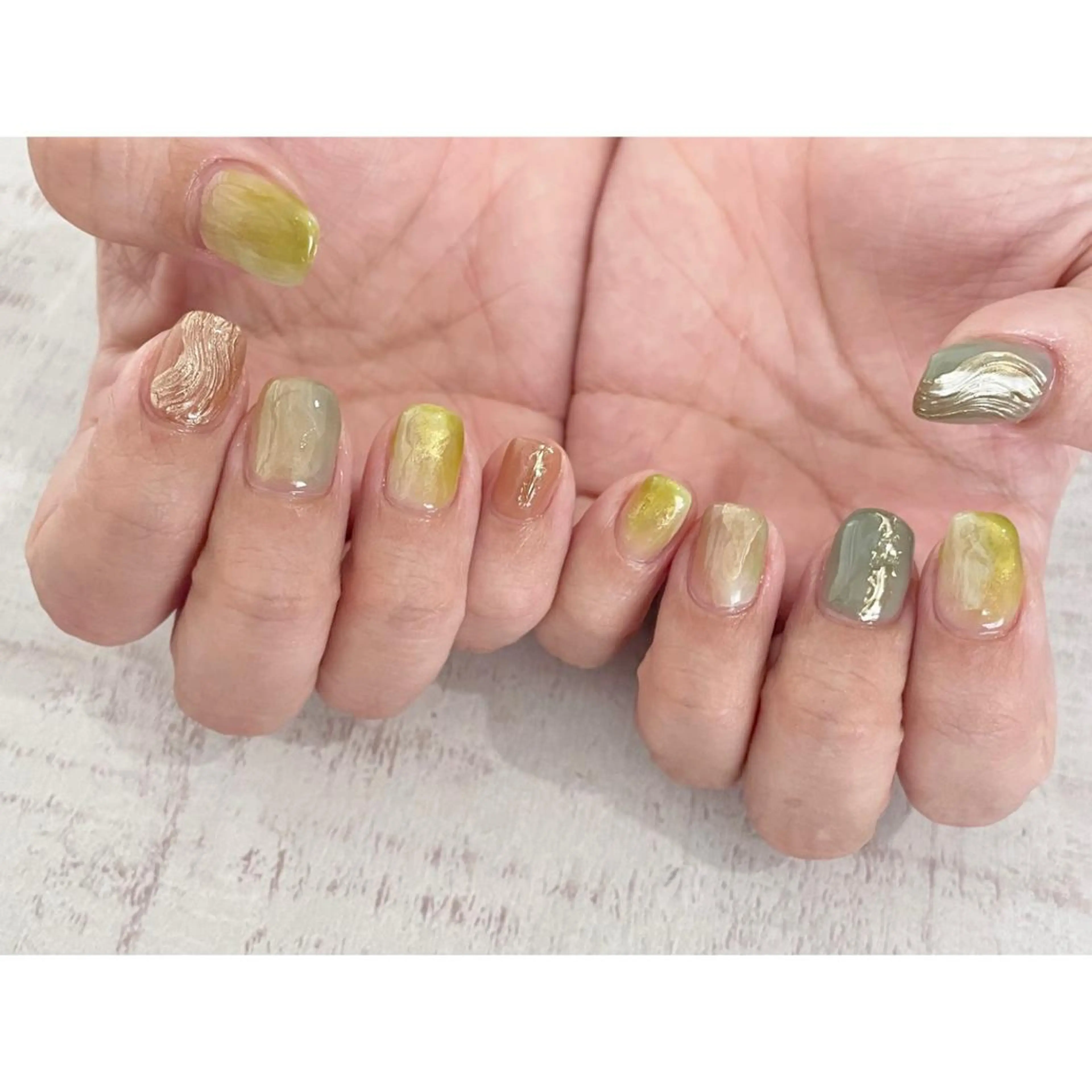 ネイル 𖡼 yumenoのネイルデザイン