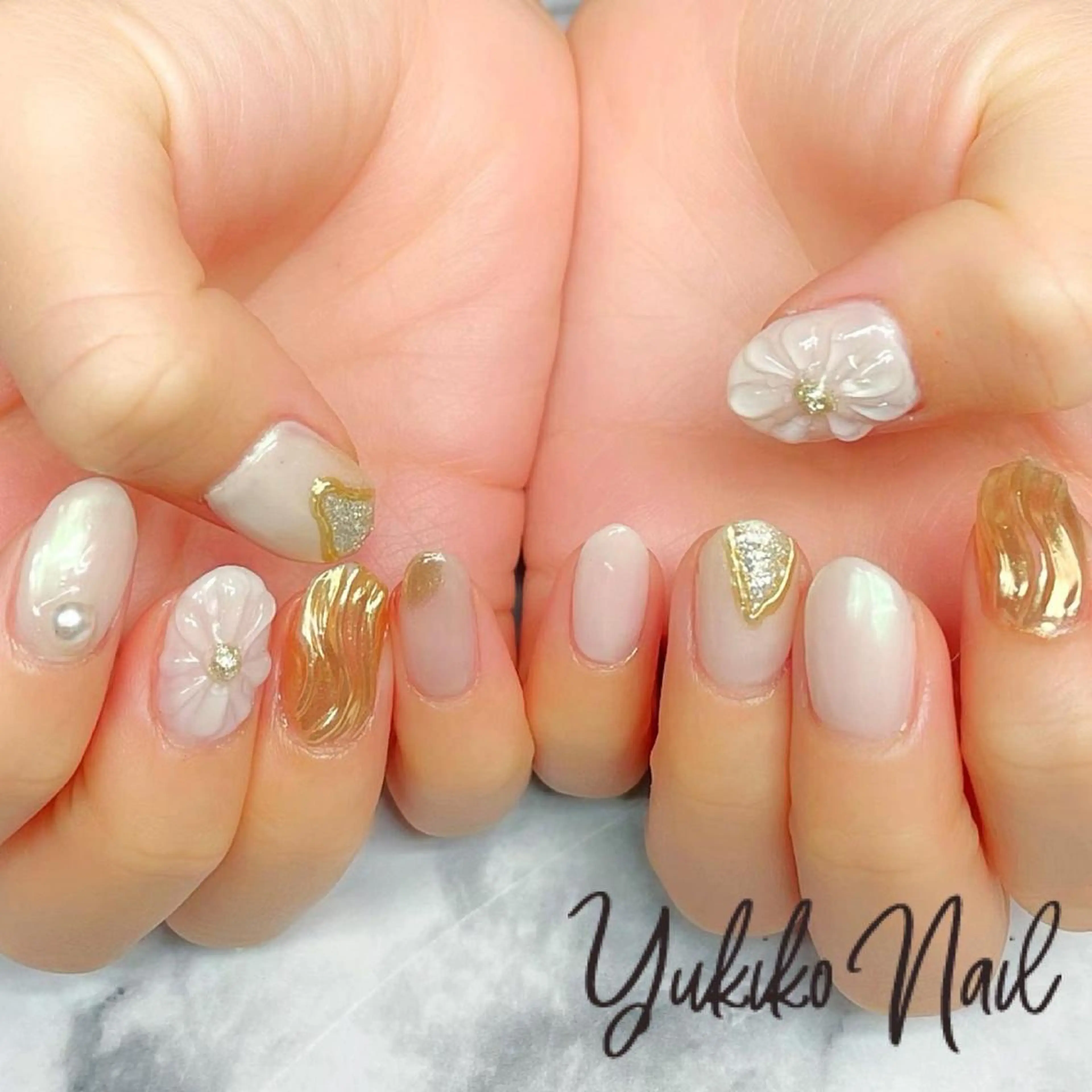 ネイル アートネイル 持ち込み ハンドネイル ユキコ ネイルのネイルデザイン