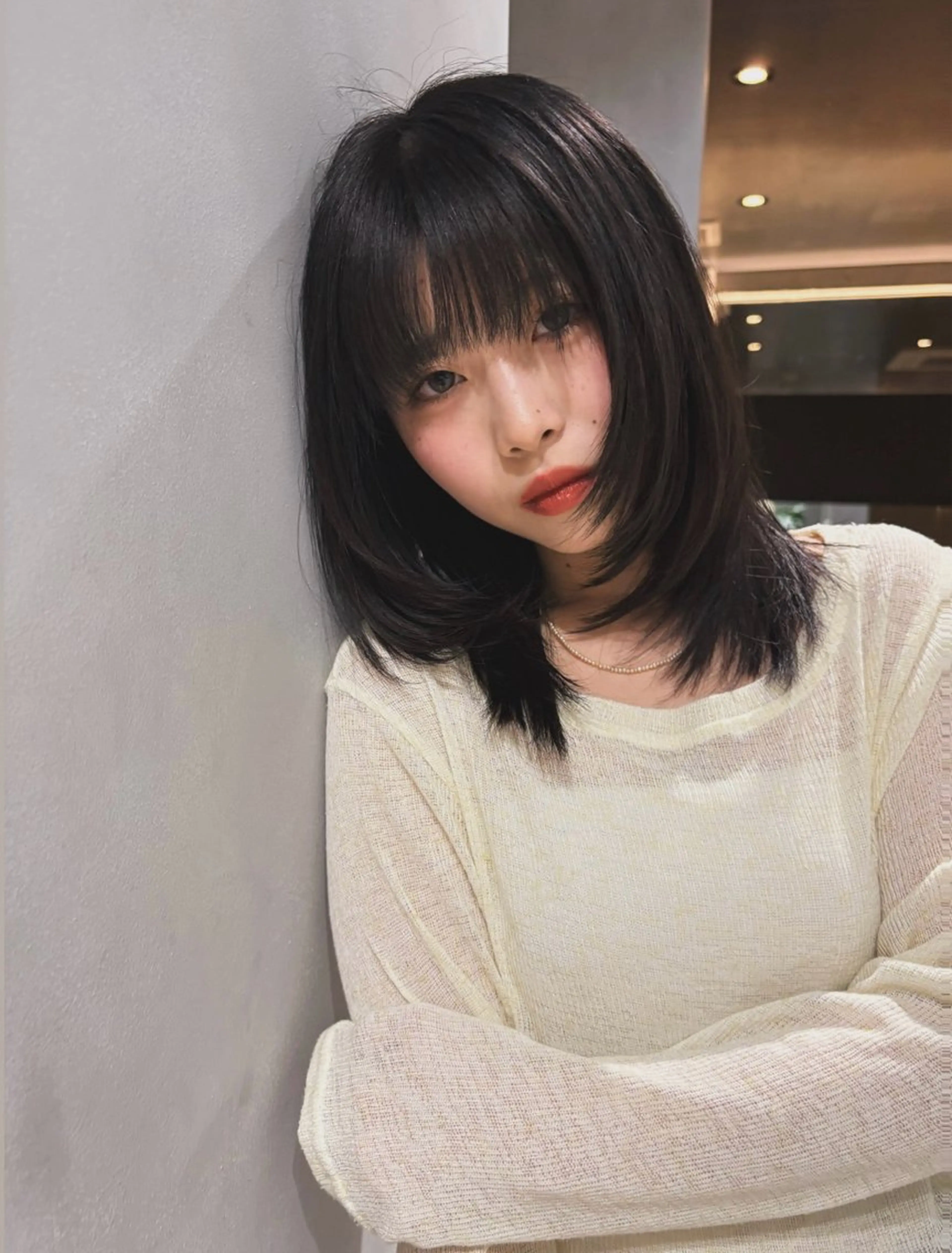 ミディアム カラー ボブレイヤー ボブ レイヤーカット カット トリートメント Juna✂️ レイヤー / ボブのヘアスタイル