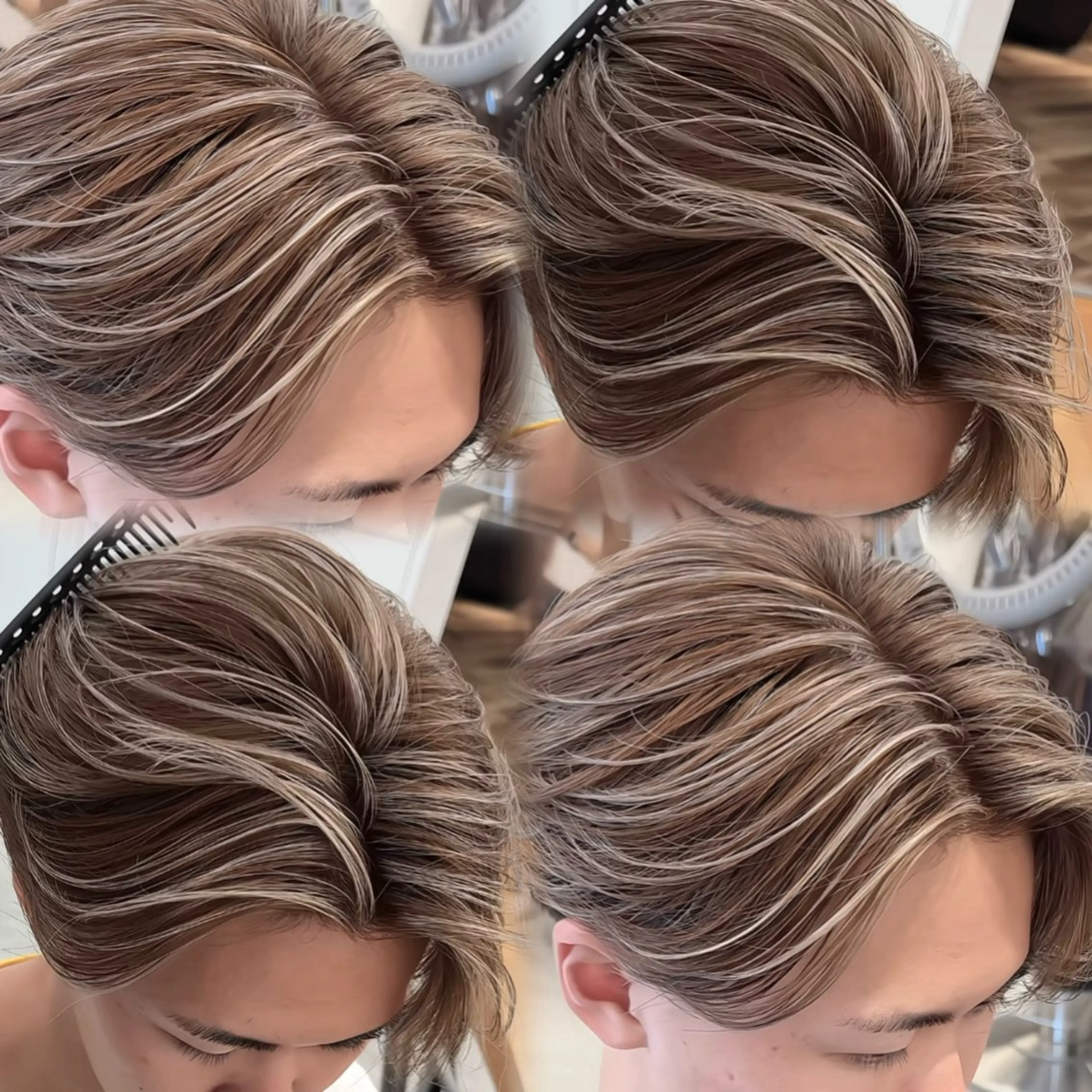 ショート カット ヘアカラー 🇺🇸ルミナ🔥 海外ハイライトのヘアスタイル