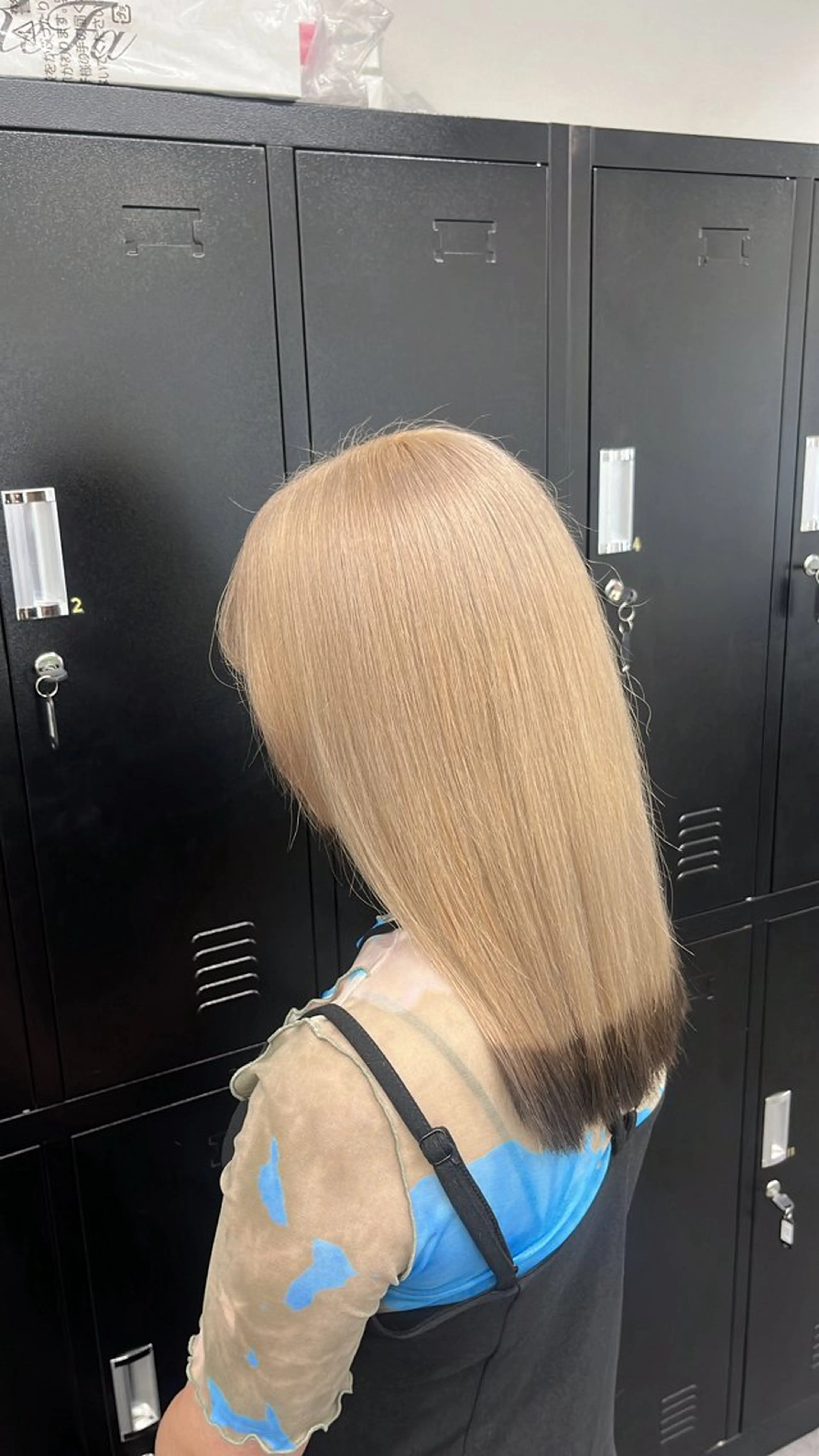 ミディアム カラー ハイトーン/透明感 髪質改善/rinaのヘアスタイル