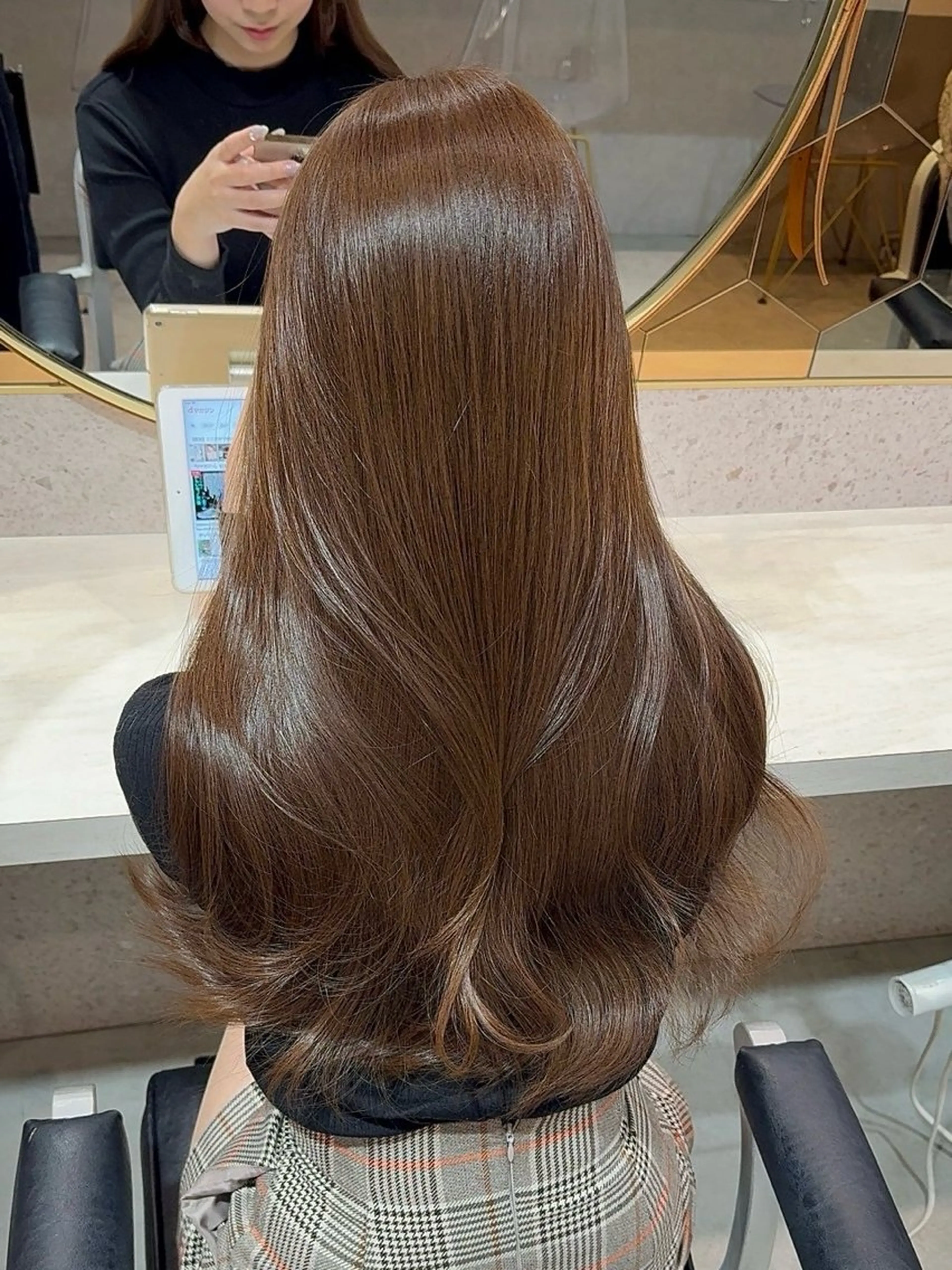 ロング カラー カット ヘアカラー トリートメント 新宿/髪質改善/ボブ 韓国レイヤー大重聖斗のヘアスタイル