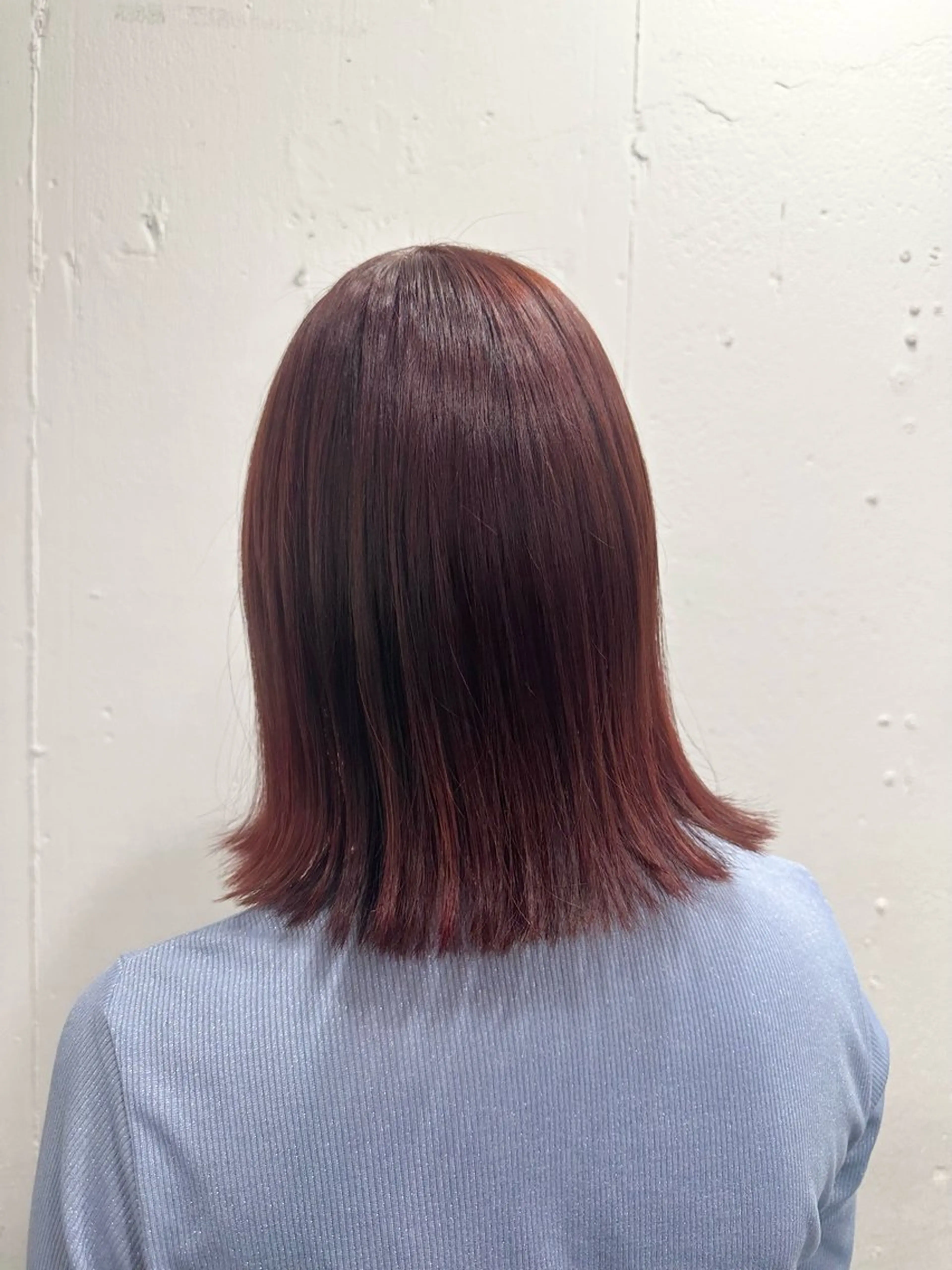 ミディアム カット ヘアカラー トリートメント 名駅/艶カラー/原田 永遠のヘアスタイル