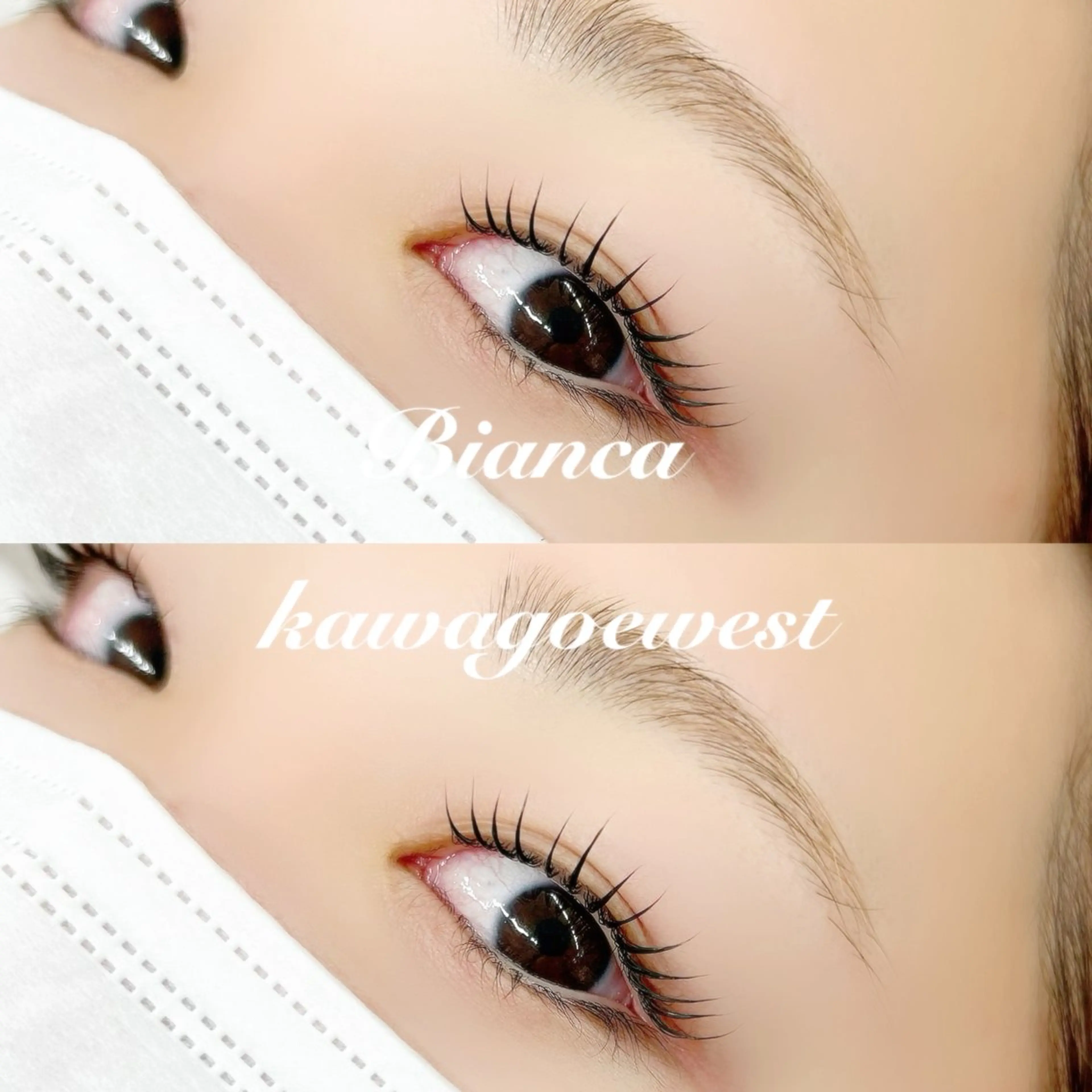 【💕垢抜けセット💕】まつげパーマ(上)+アイブロウwax【川越/まつ毛パーマ/パリジェンヌ/束感/眉毛】の写真