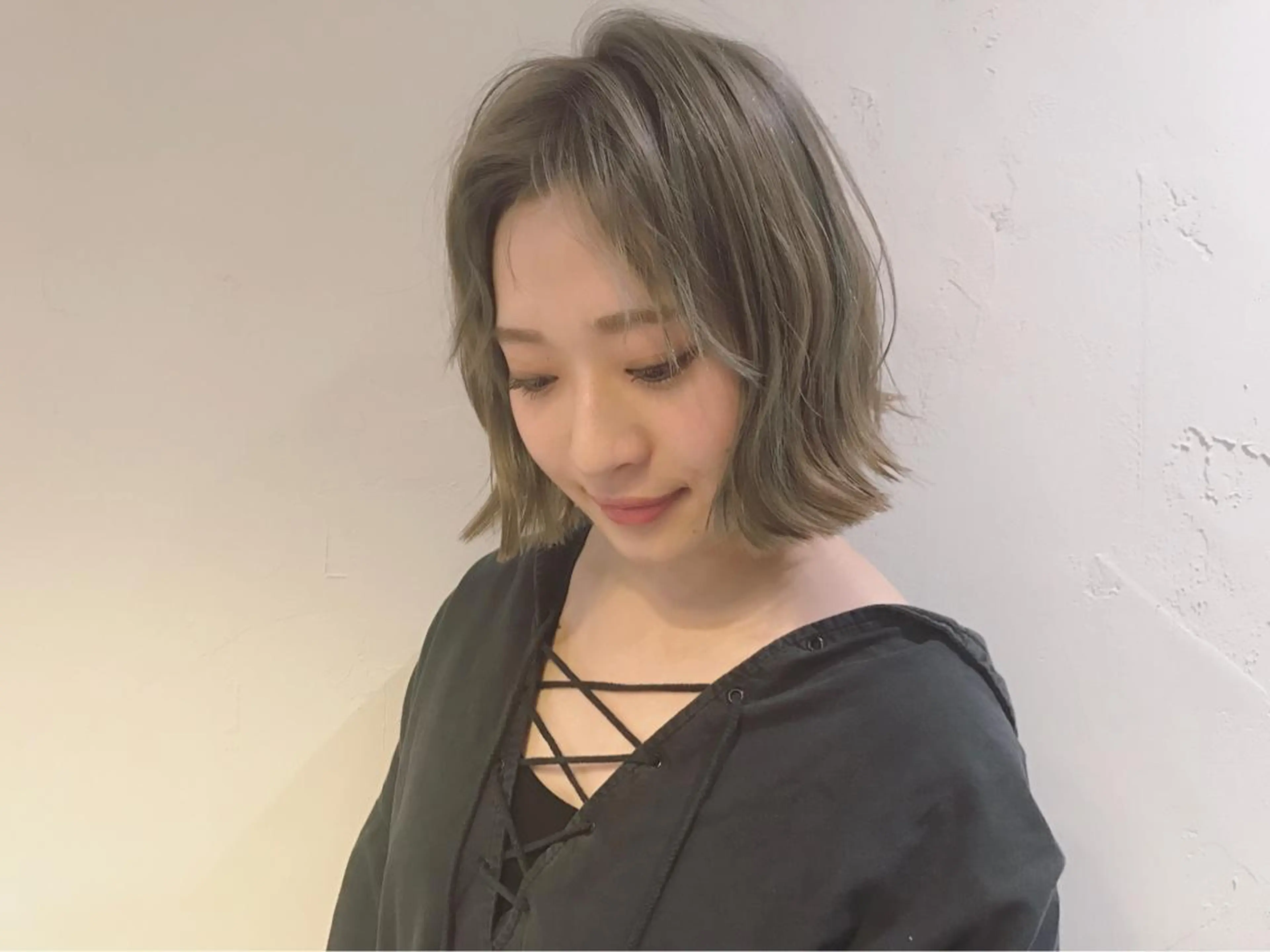 ミディアム カラー オリーブ透明感カラー 表参道/MIKUのヘアスタイル