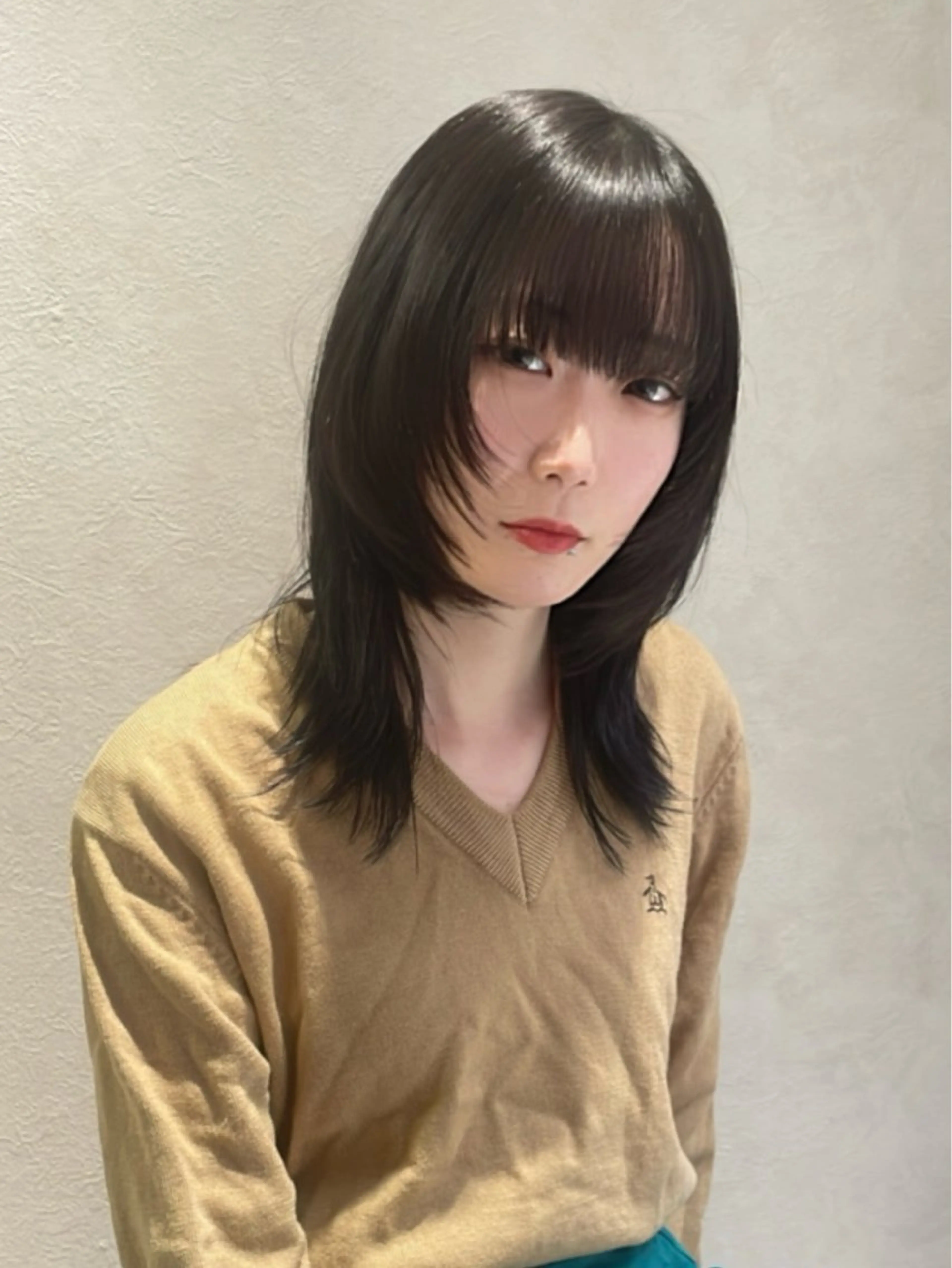 ミディアム カラー FRAME spa&hair room博多店【フレーム】所属・髪質改善｜顔周り｜博 多｜川上智也のヘアスタイル