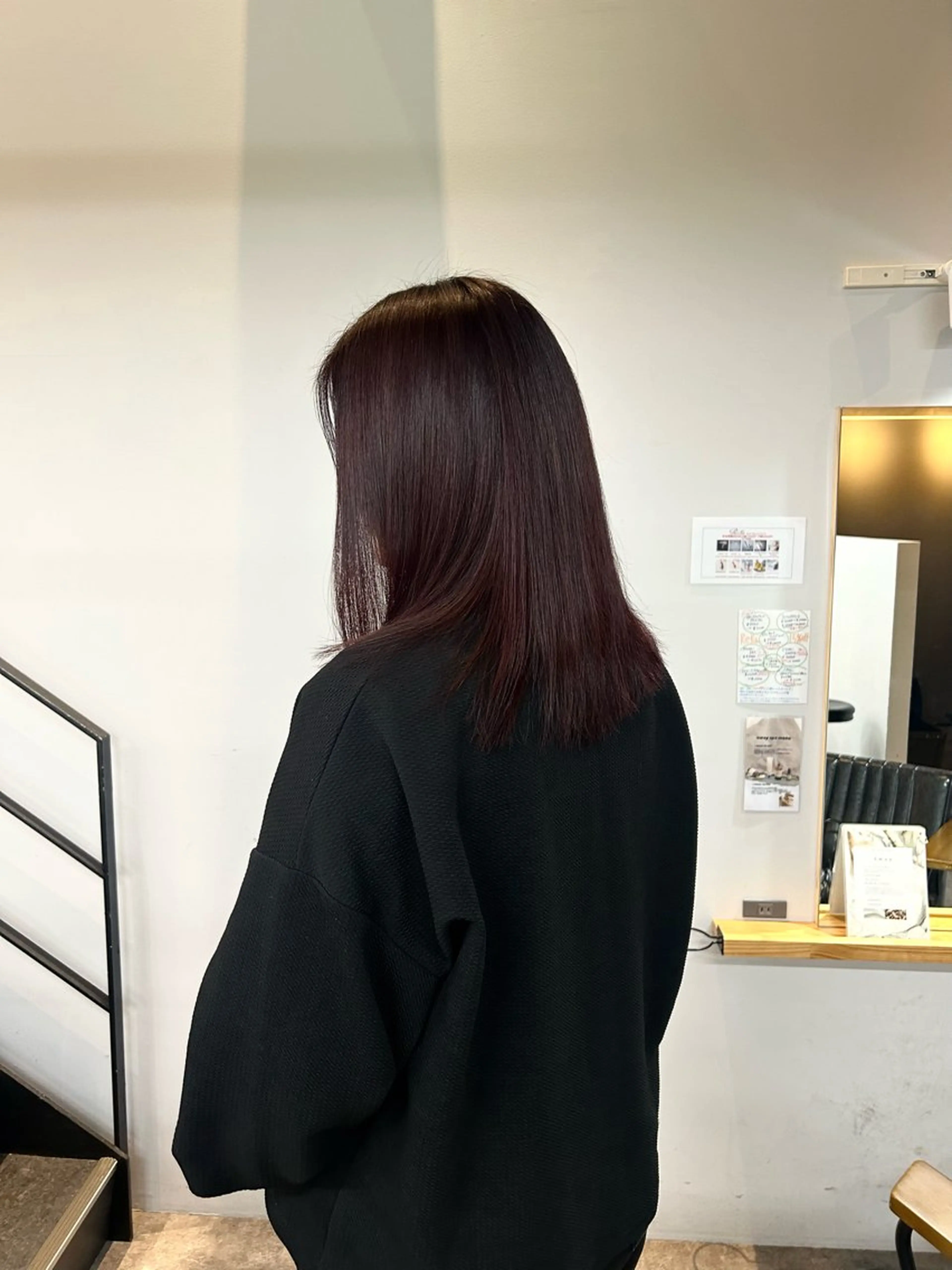 セミロング 美髪縮毛矯正/ 髪質改善/岩田一駿のヘアスタイル