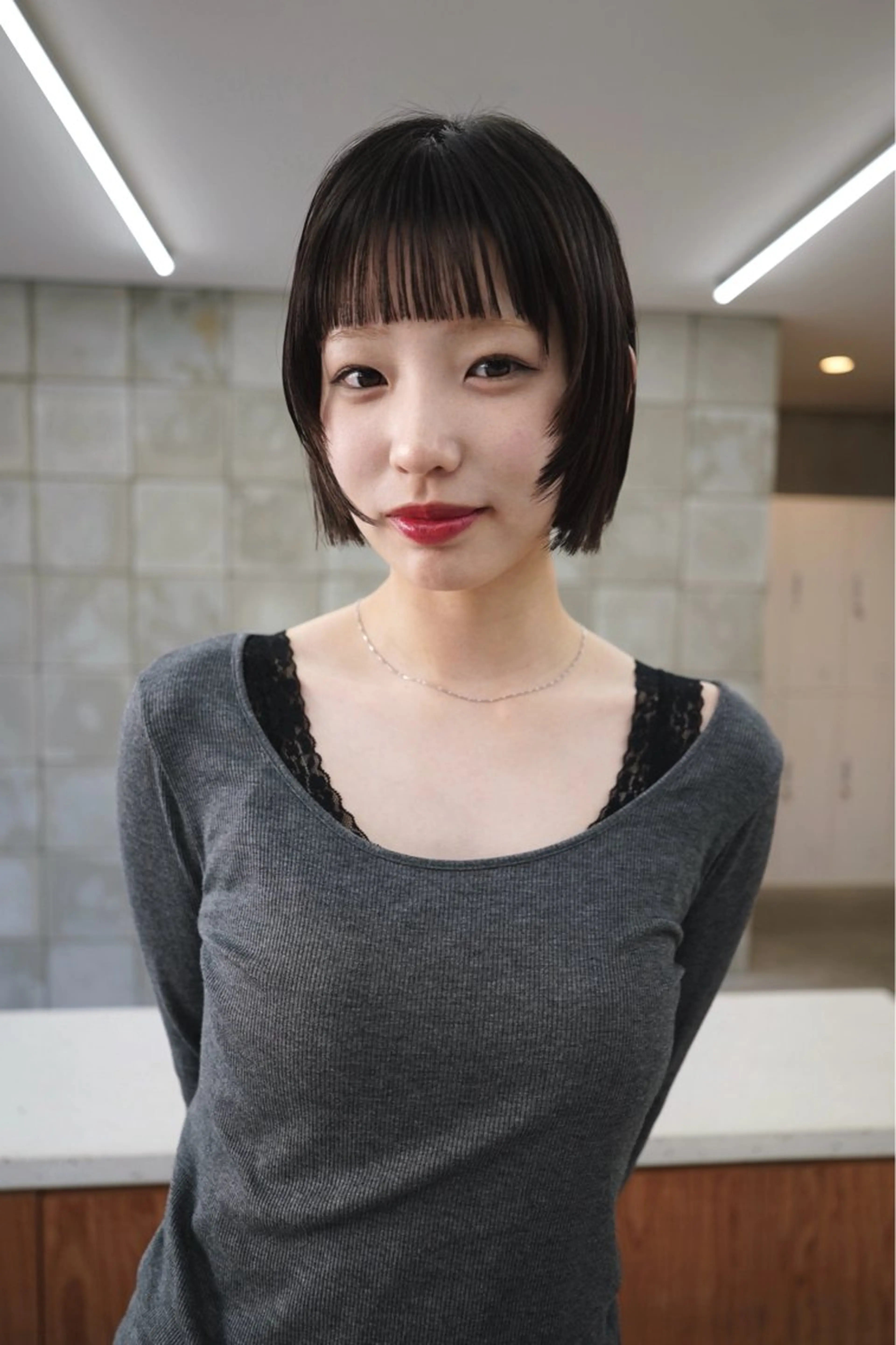 ショート カット デザイン/レイヤー Kaito🐩/栄のヘアスタイル