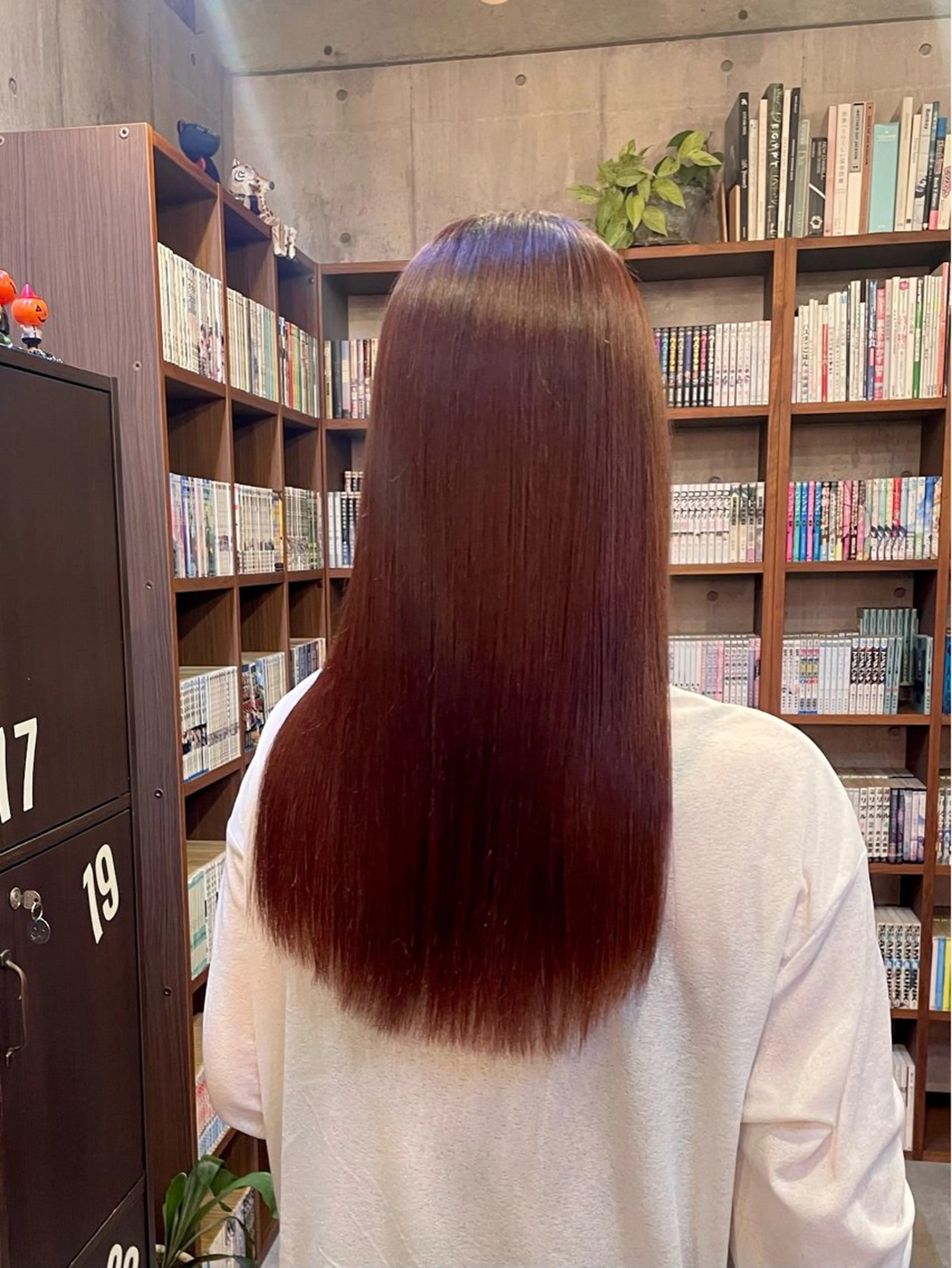 カラー ブラウンカラー レッドカラー ヘアカラー トリートメント 竹内 春奈のヘアスタイル