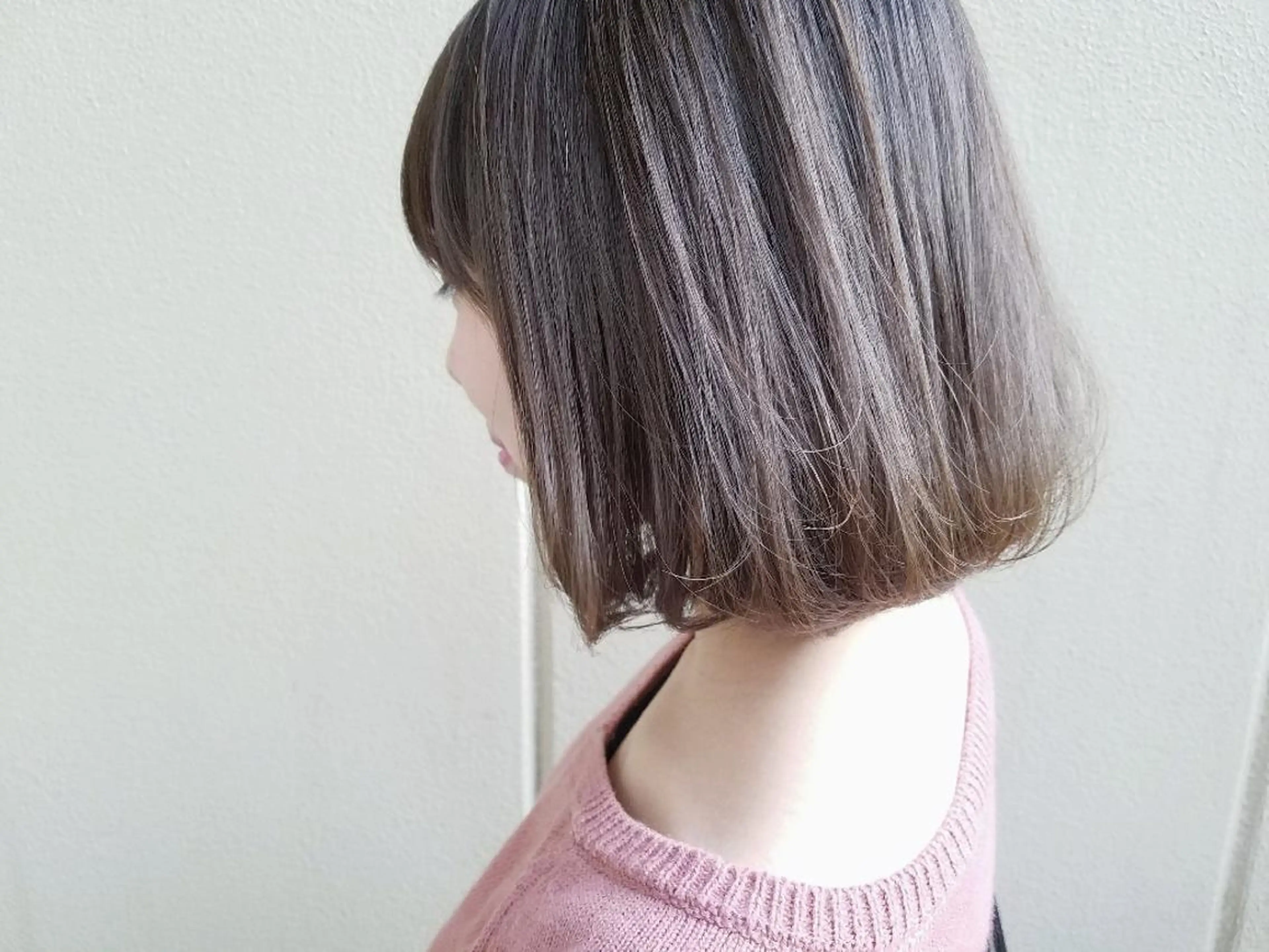 ショート カラー アッシュ アッシュブラウン ブラウンカラー ボブ imai /カット/パーマのヘアスタイル