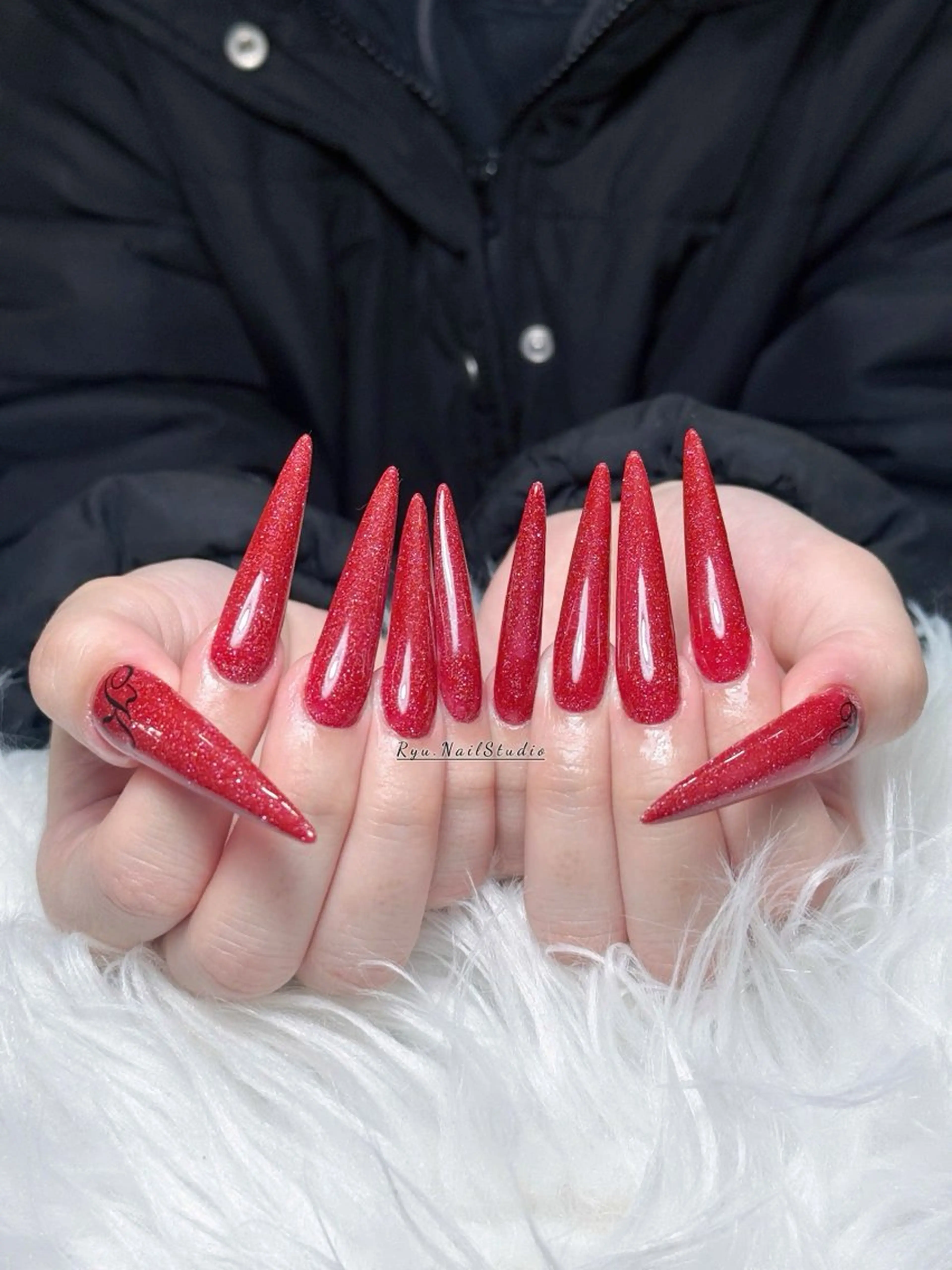 ネイル アートネイル ジェルネイル マグネットネイル ニュアンスネイル シンプルネイル ハンドネイル Ryunail所属・Ryu Nail NekoChanのネイルデザイン