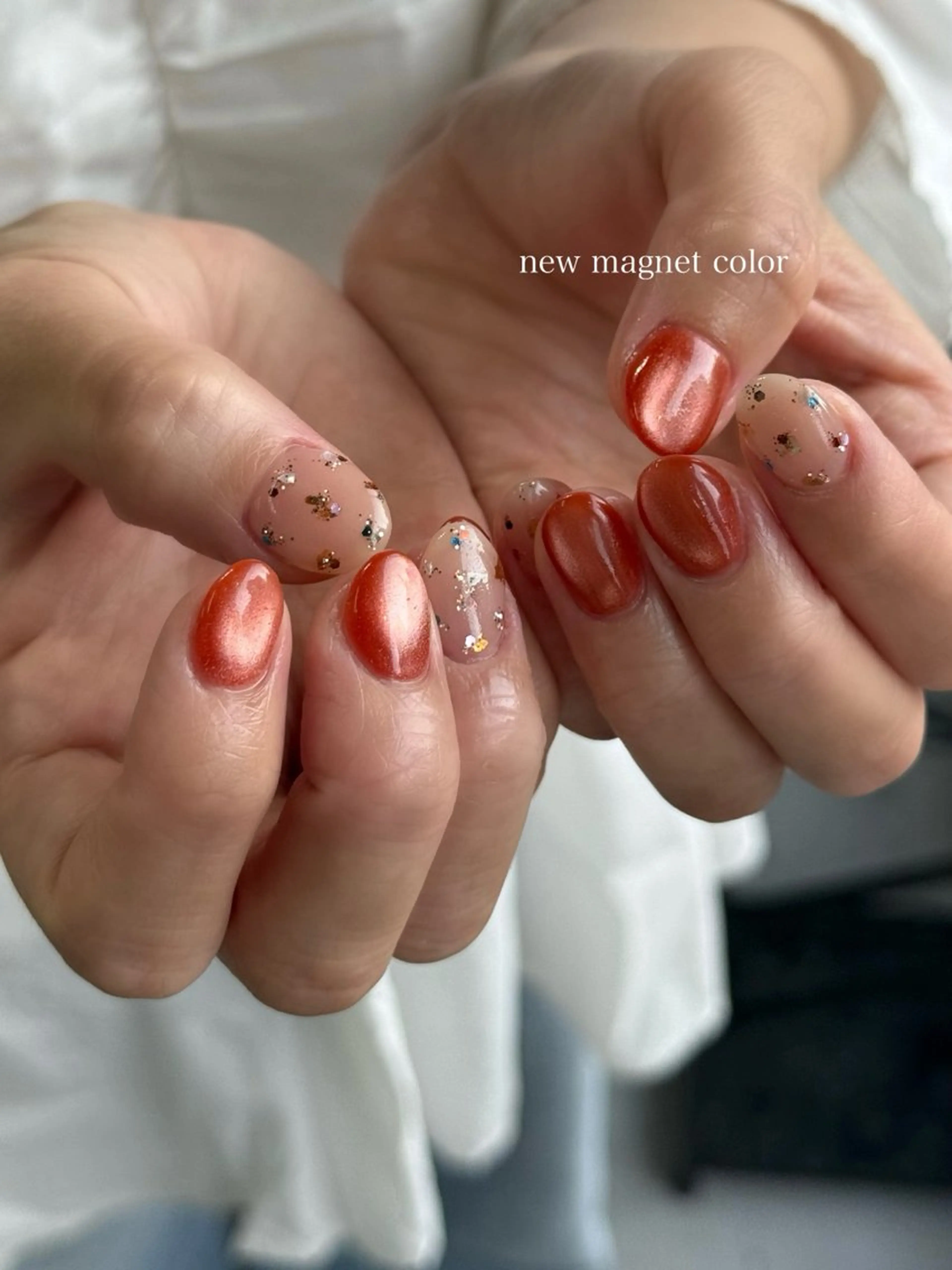 ネイル マグネットネイル オフィスネイル ハンドネイル MISATO ネイリスト福岡/薬院のネイルデザイン