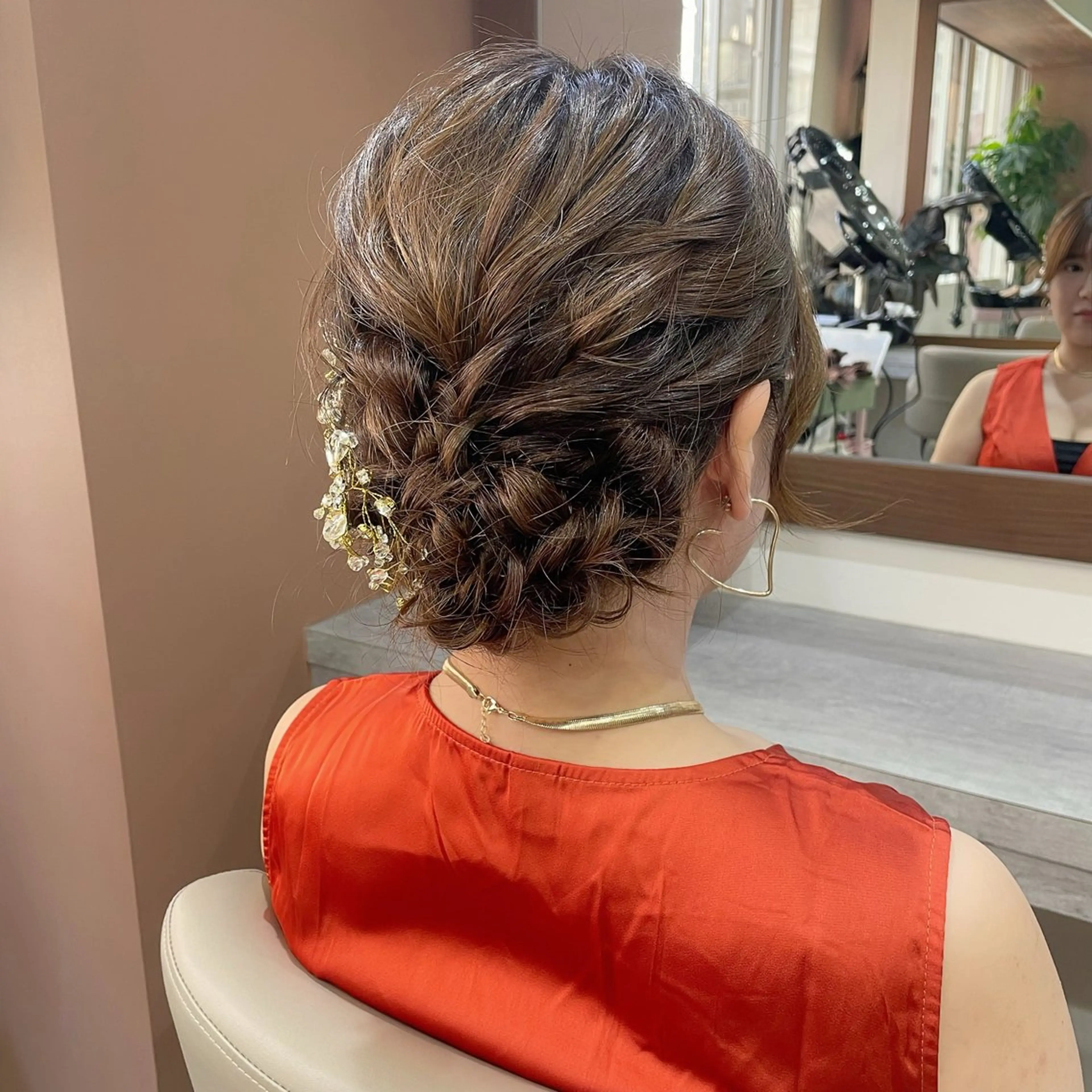 ロング ヘアアレンジ ヘアセット 韓国風パーマ/ヘア セット/店長みづきのヘアスタイル